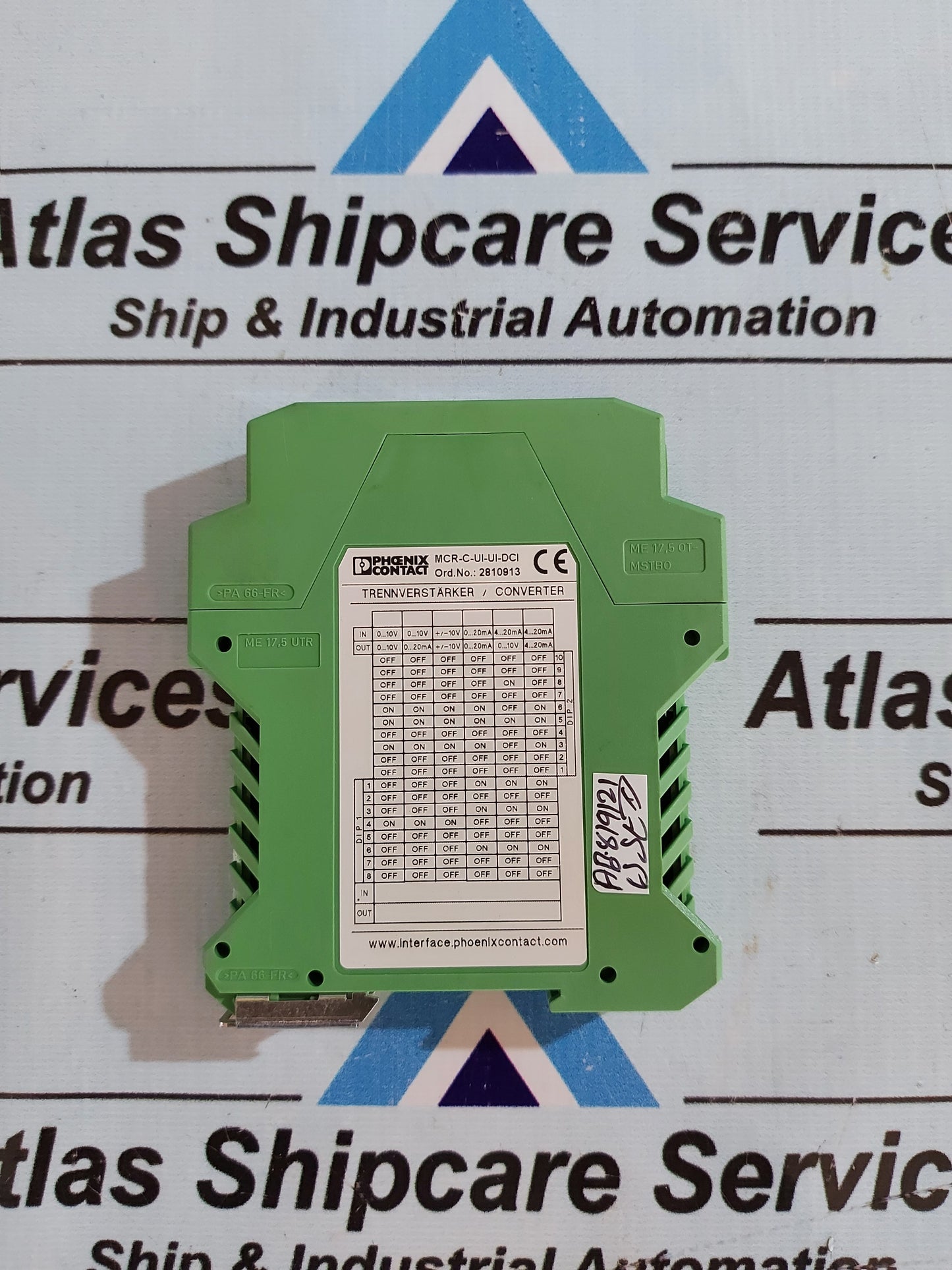 PHOENIX CONTACT MCR-C-UI-UI-DCI 2810913 ISOLATION AMPLIFIER