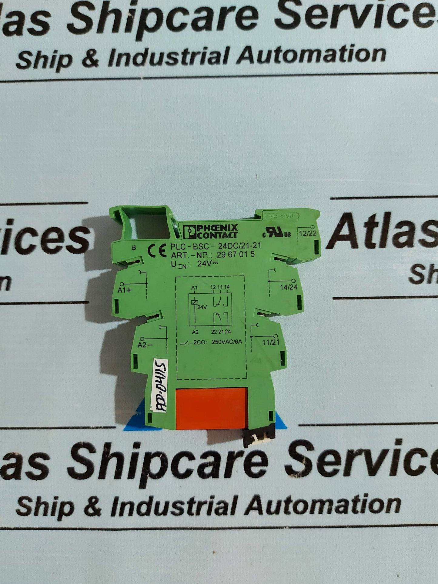 PHOENIX CONTACT PLC-BSC-24DC/21-21 - 2967015 RELAY BASE