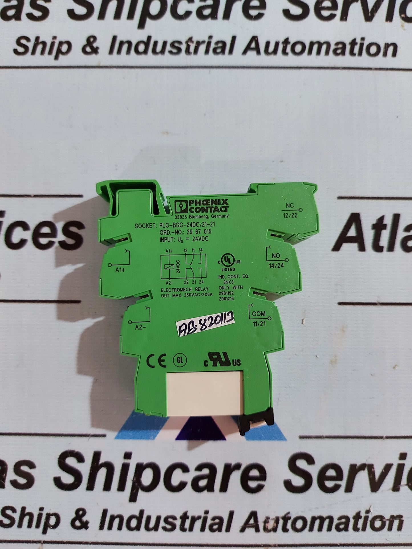 PHOENIX CONTACT PLC-BSC-24DC/21-21 2967015 RELAY SOCKET