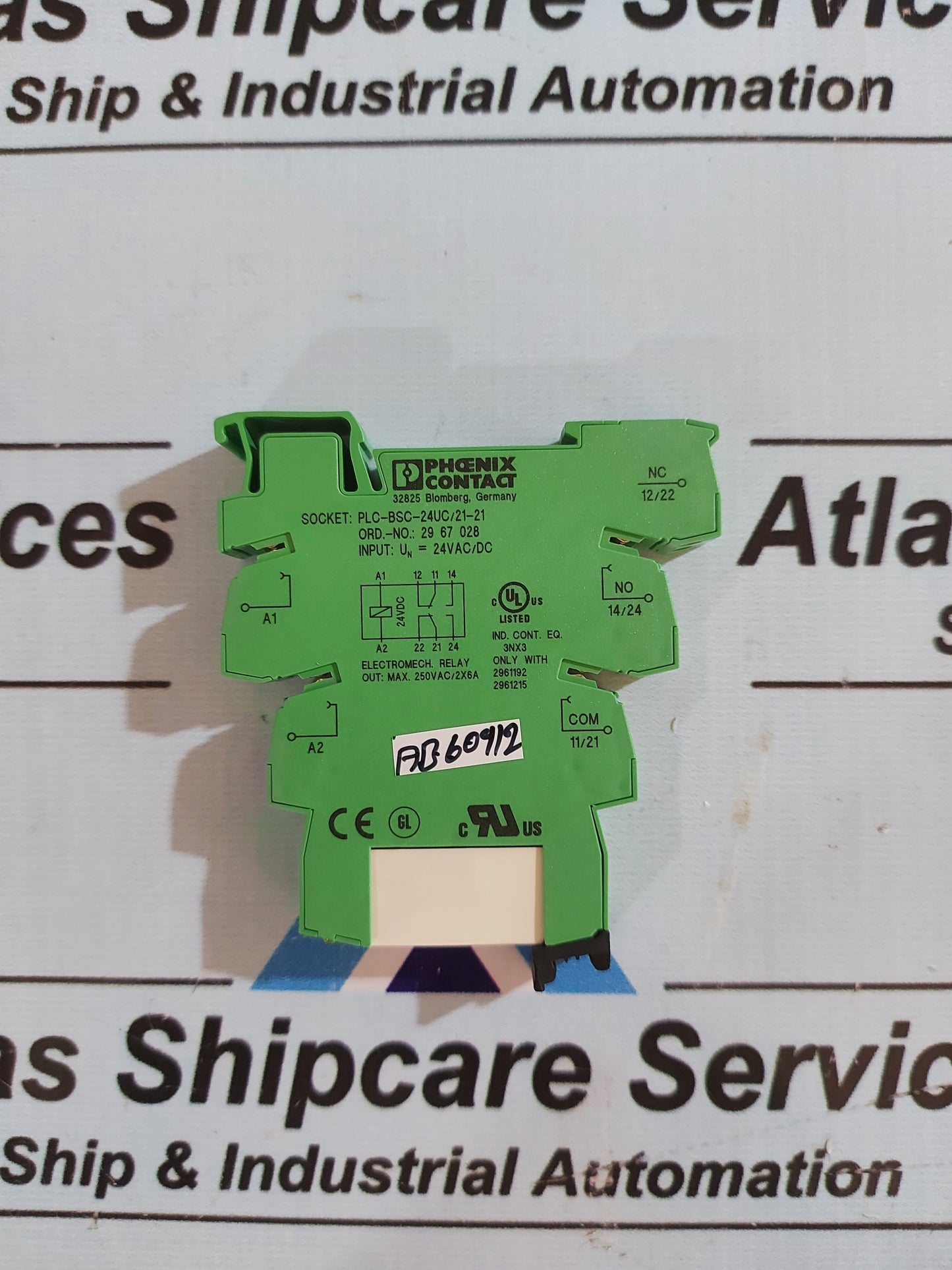 PHOENIX CONTACT PLC-BSC-24UC/21-21 2967028 RELAY BASE