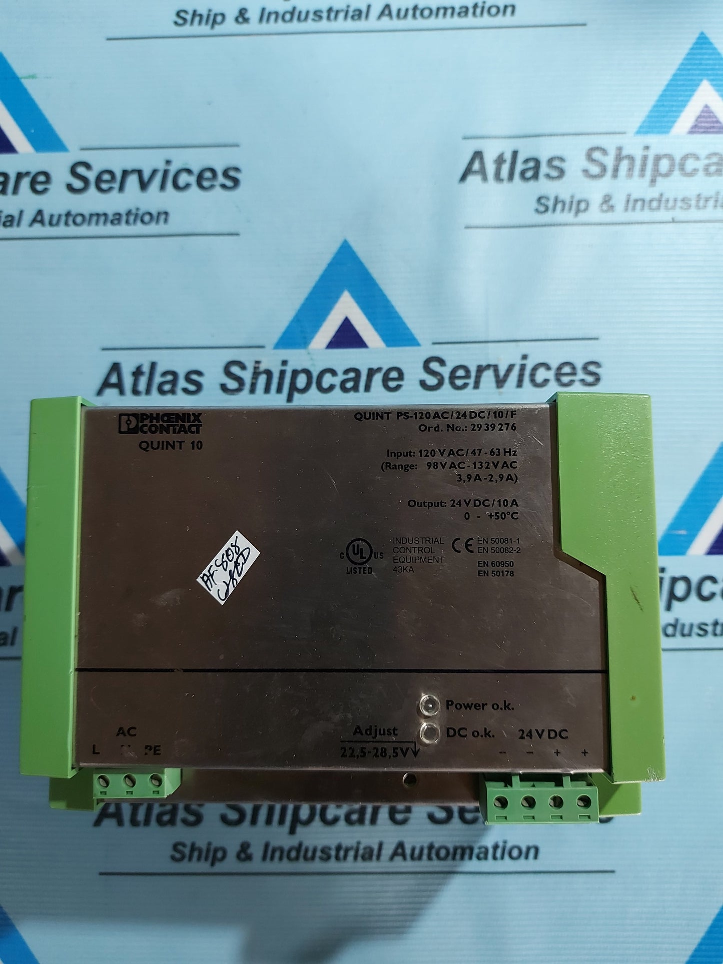 PHOENIX CONTACT QUINT PS-120AC/24DC/10/F POWER SUPPLY UNIT
