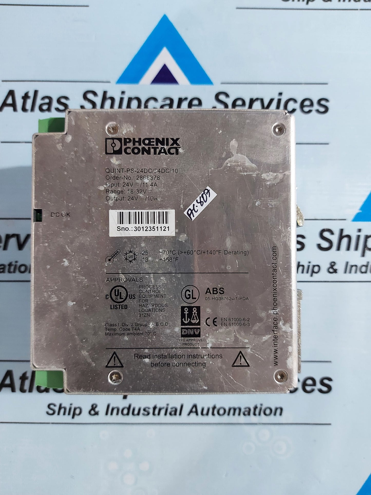 PHOENIX CONTACT QUINT-PS-24DC/24DC/10 - 2866378 DC/DC CONVERTER