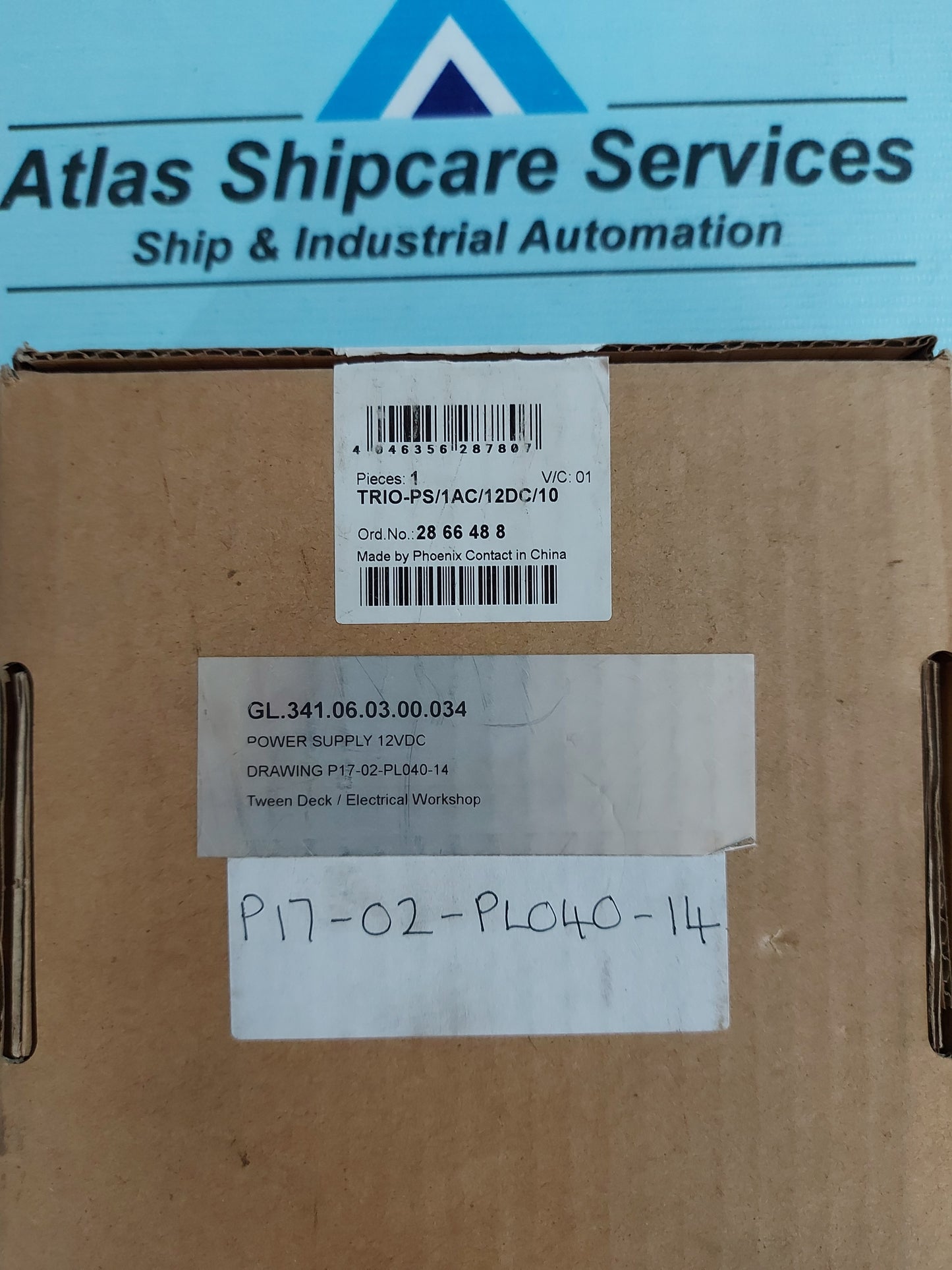 PHOENIX CONTACT TRIO-PS/1AC/12DC/10 - 2866488 POWER SUPPLY UNIT