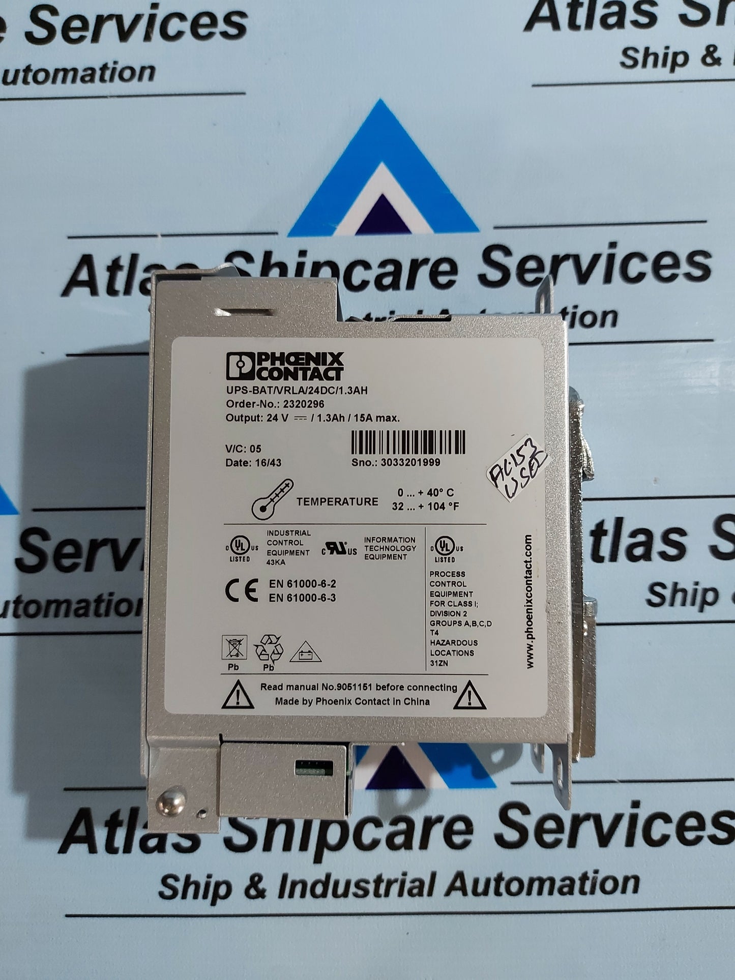 PHOENIX CONTACT UPS-BAT/VRLA/24DC/1.3AH UPS BATTERY