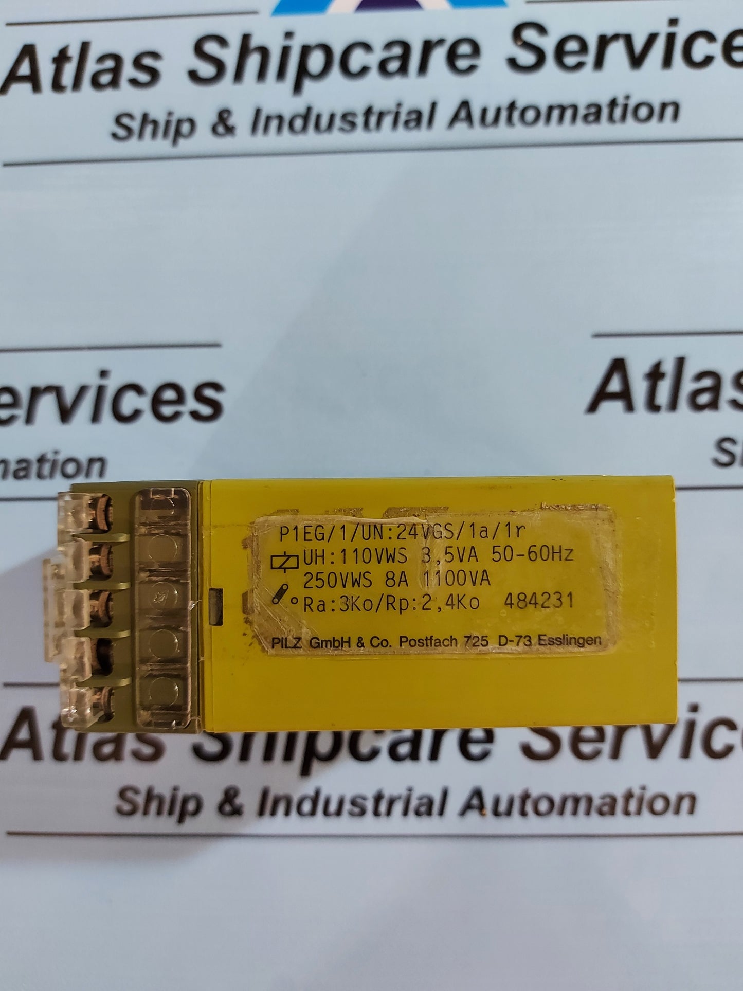 PILZ P1EG/1/UN:24VGS/1A/1R SAFETY RELAY