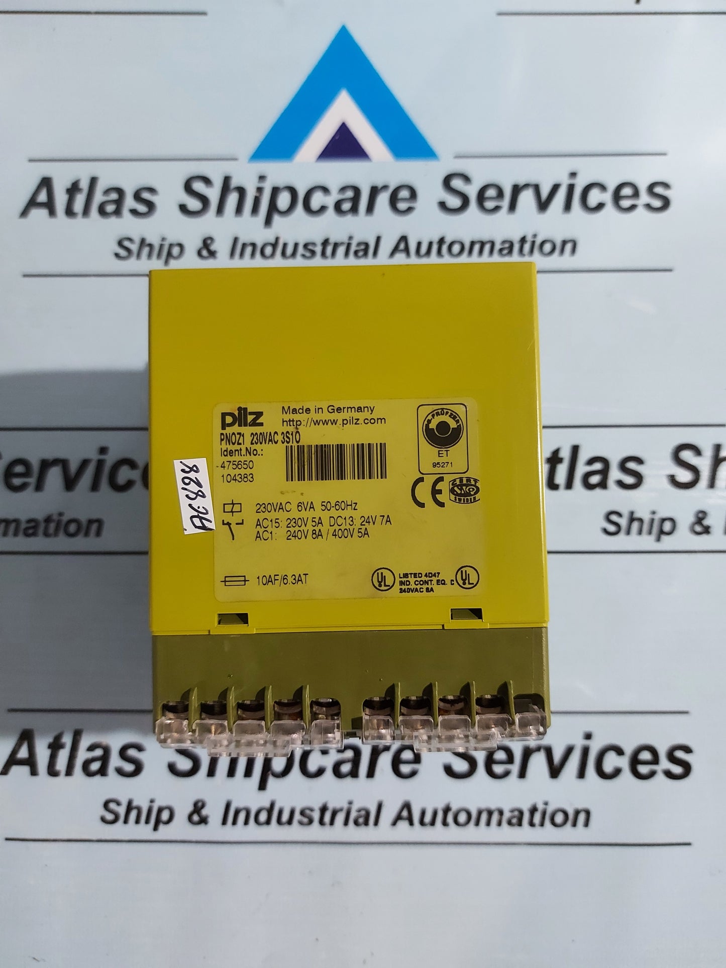 PILZ PNOZ1 230VAC 3S10 SAFETY RELAY 475650