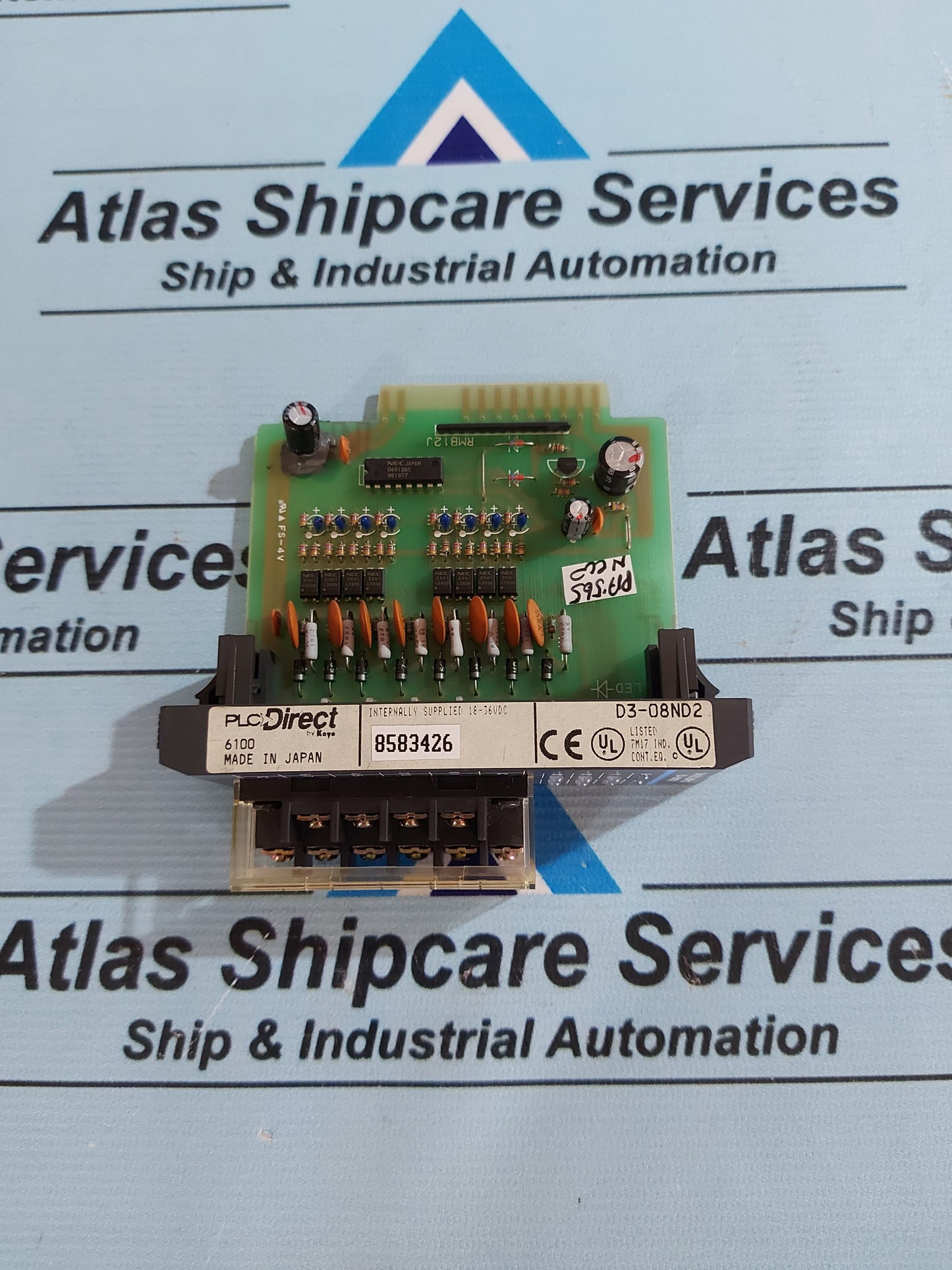 PLC DIRECT D3-08ND2 INPUT MODULE 24VDC