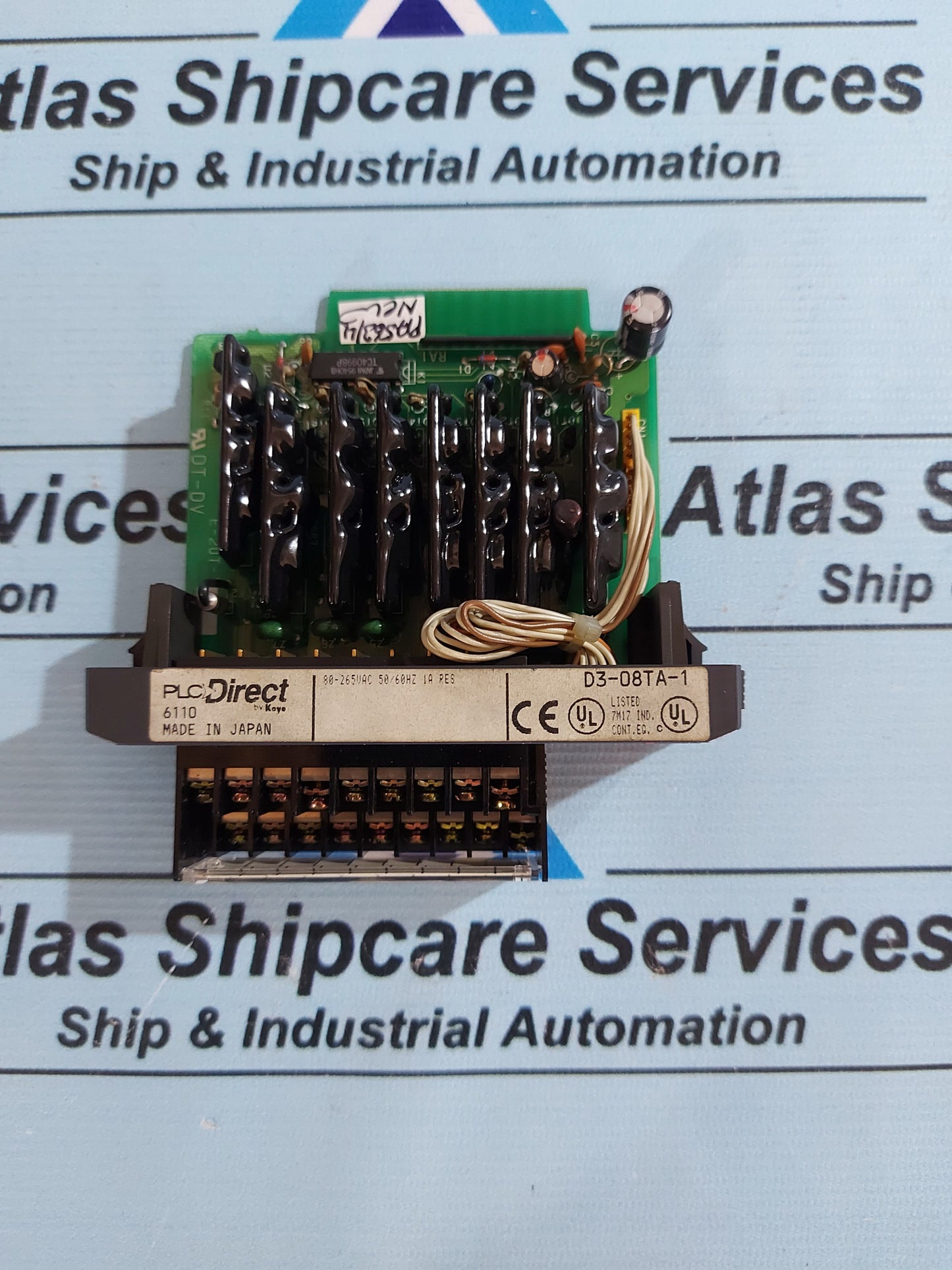 PLC DIRECT D3-08TA-1 OUTPUT MODULE 110-220VAC