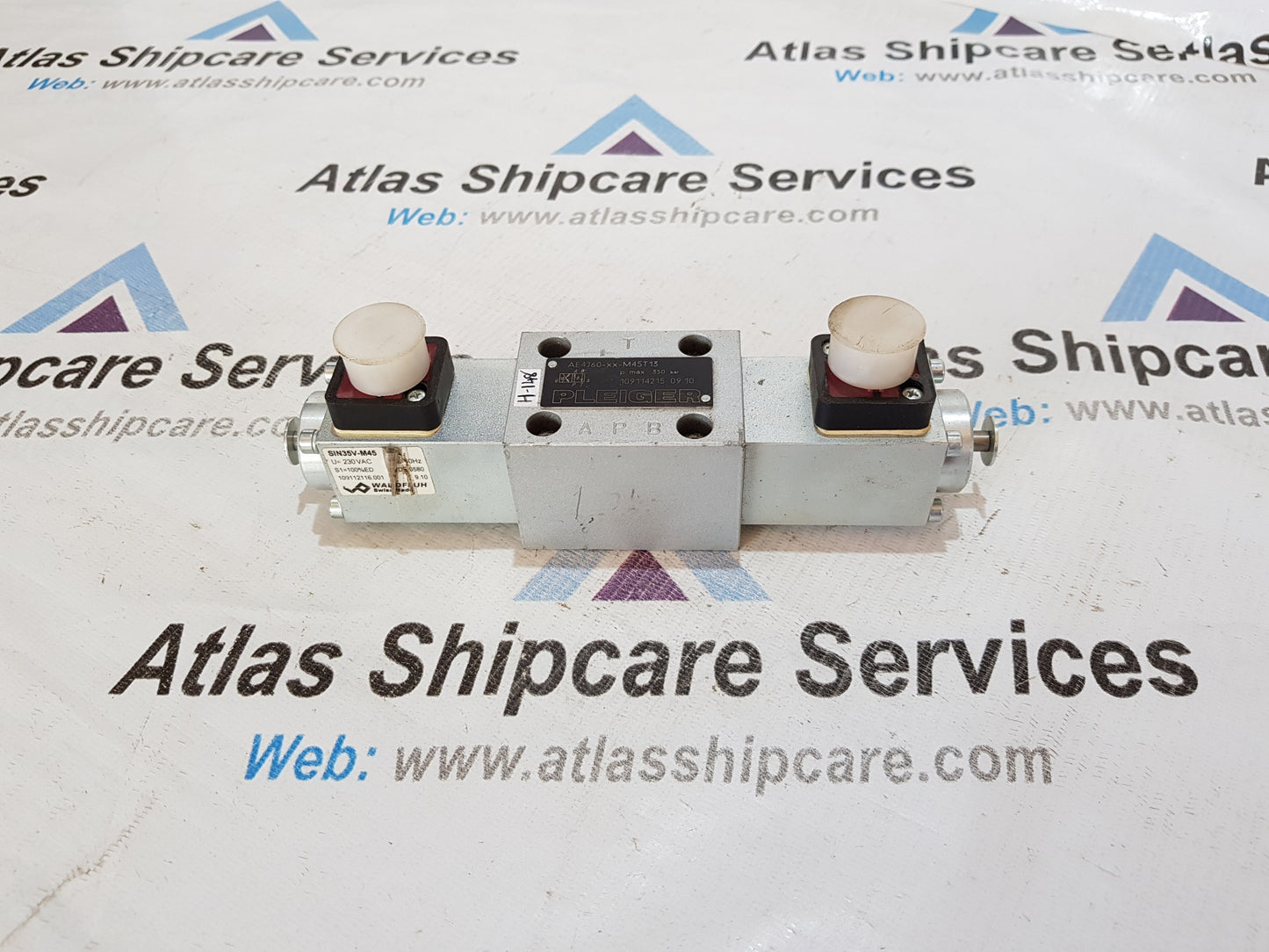 PLEIGER AE4J60-XX-M45T13 HYDRAULIC SOLENOID VALVE MAX 350BAR H148