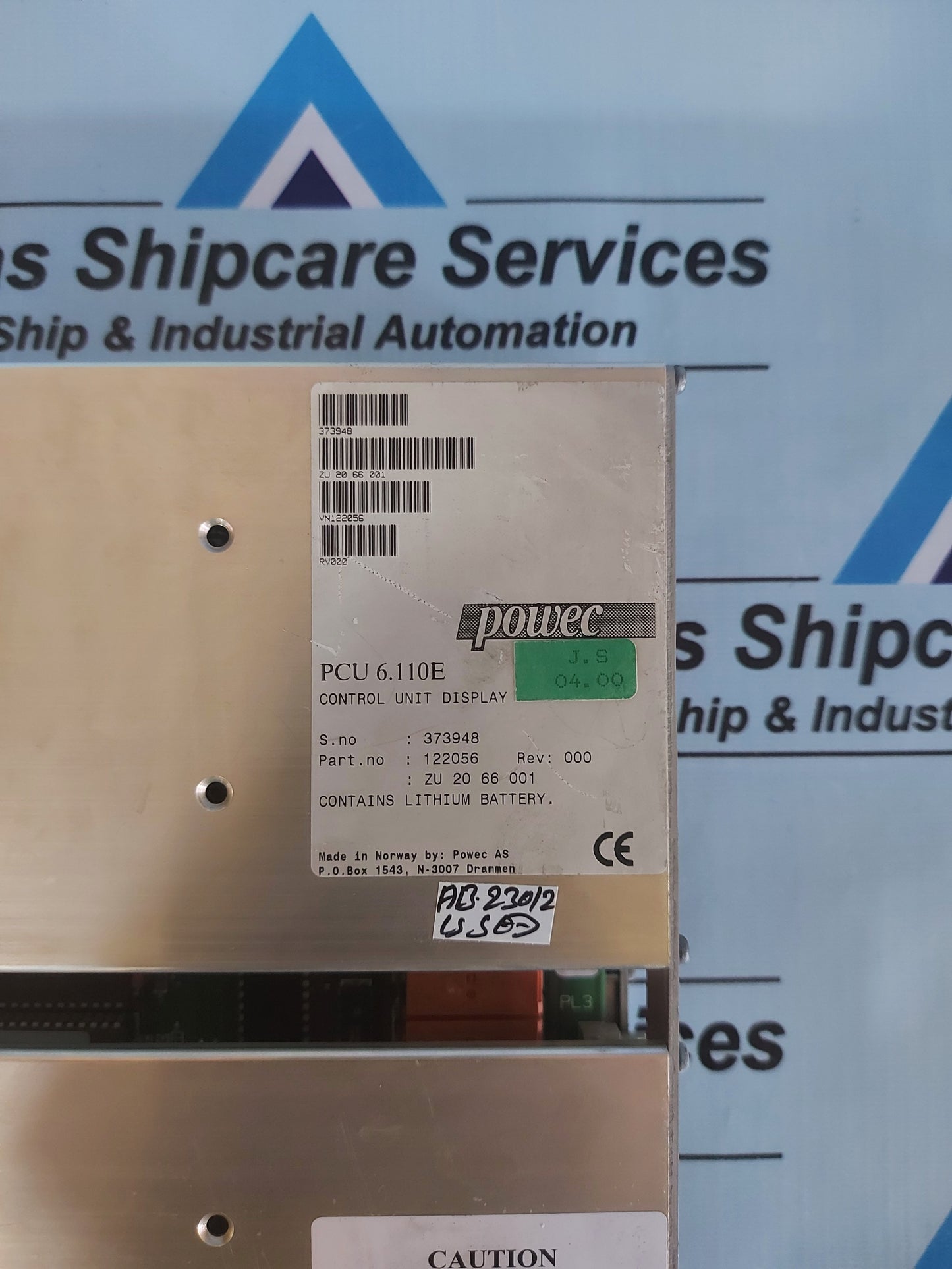 POWEC PCU 6.110E CONTROL UNIT DISPLAY ZU 20 66 001
