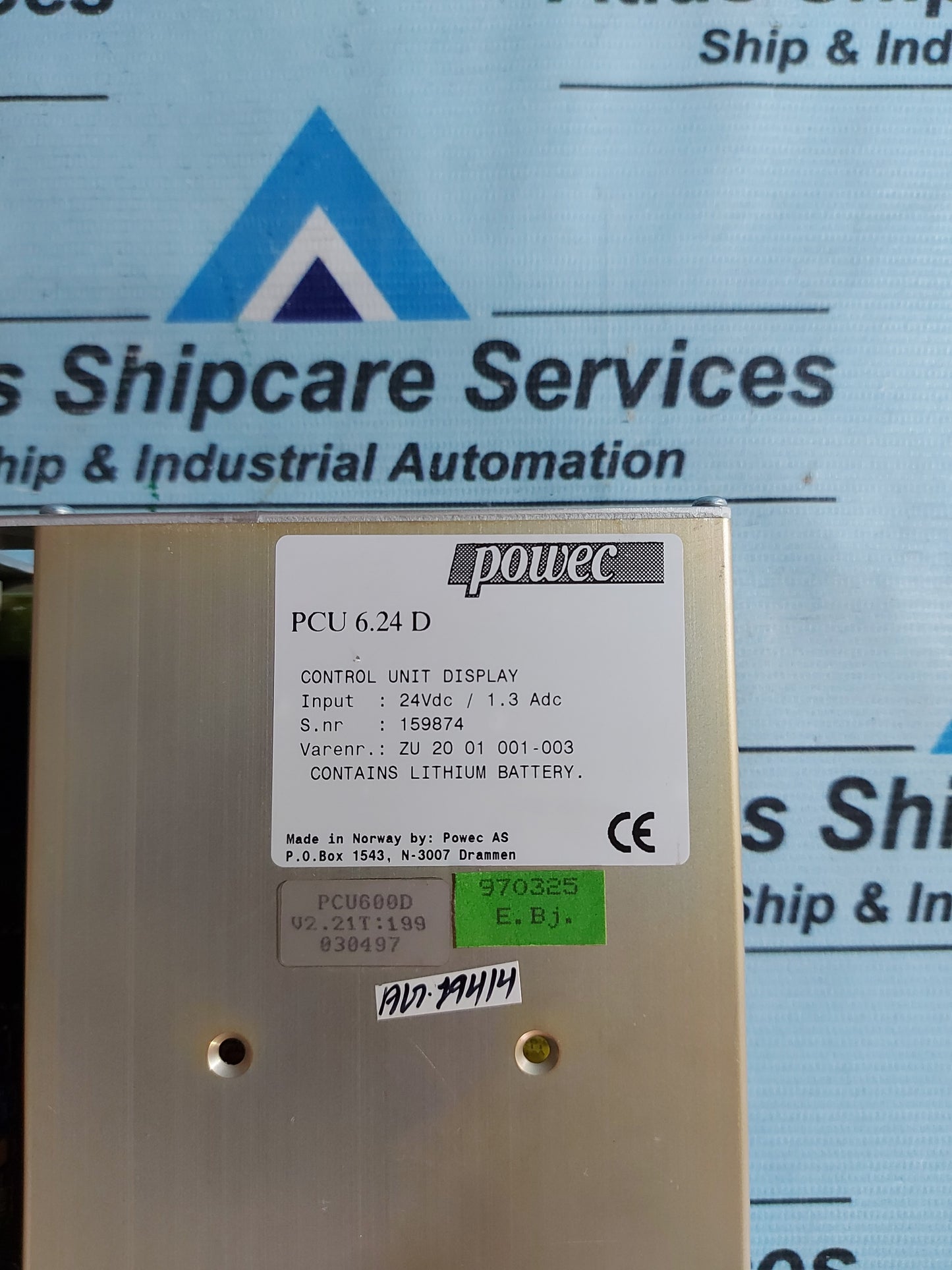 POWEC PCU 6.24 D CONTROL UNIT DISPLAY ZU 20 01 001-003 AG194
