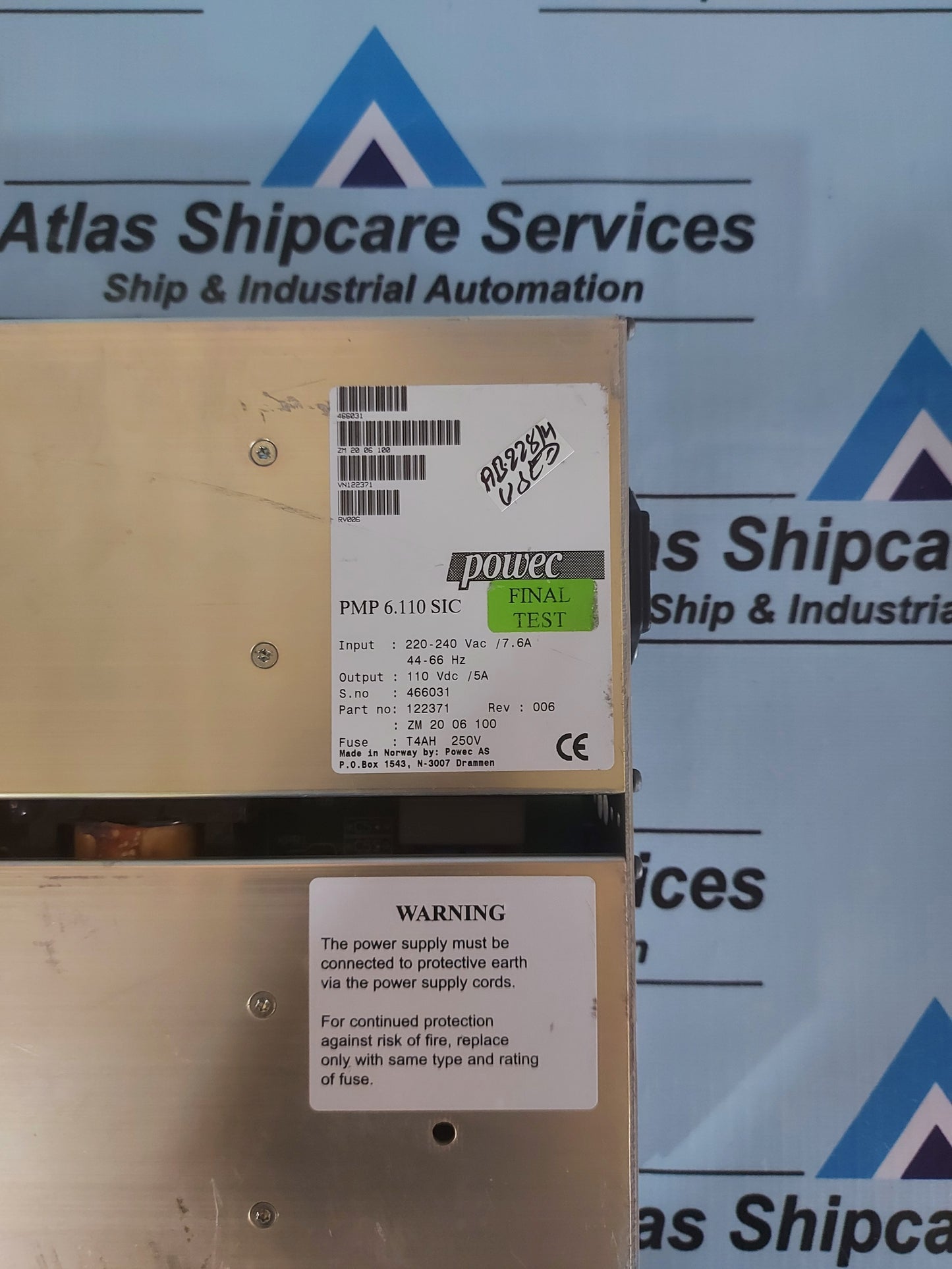 POWEC PMP 6.110 SIC POWER SUPPLY RECTIFIER MODULE