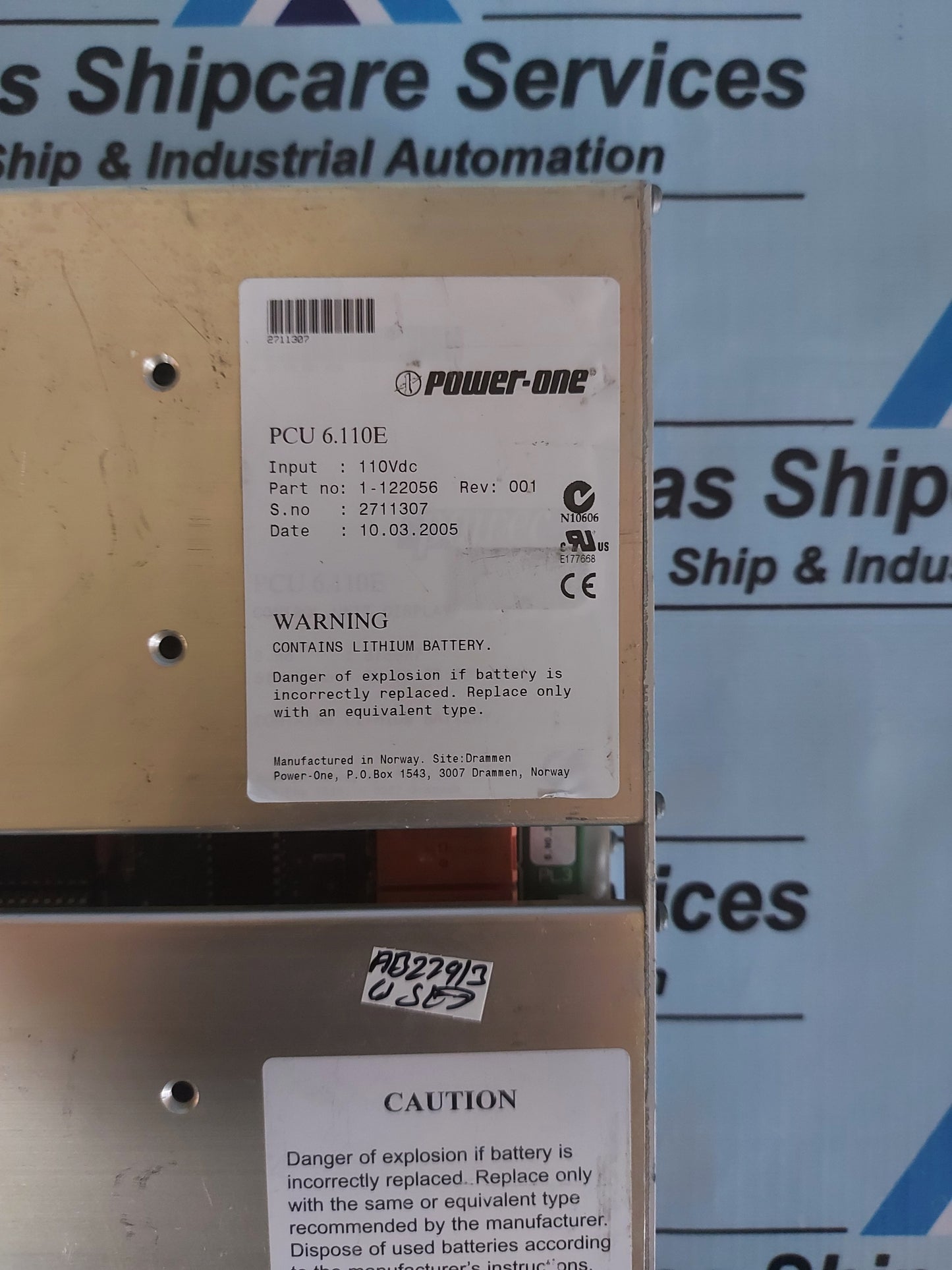 POWER-ONE PCU 6.110E POWER CONTROL MODULE