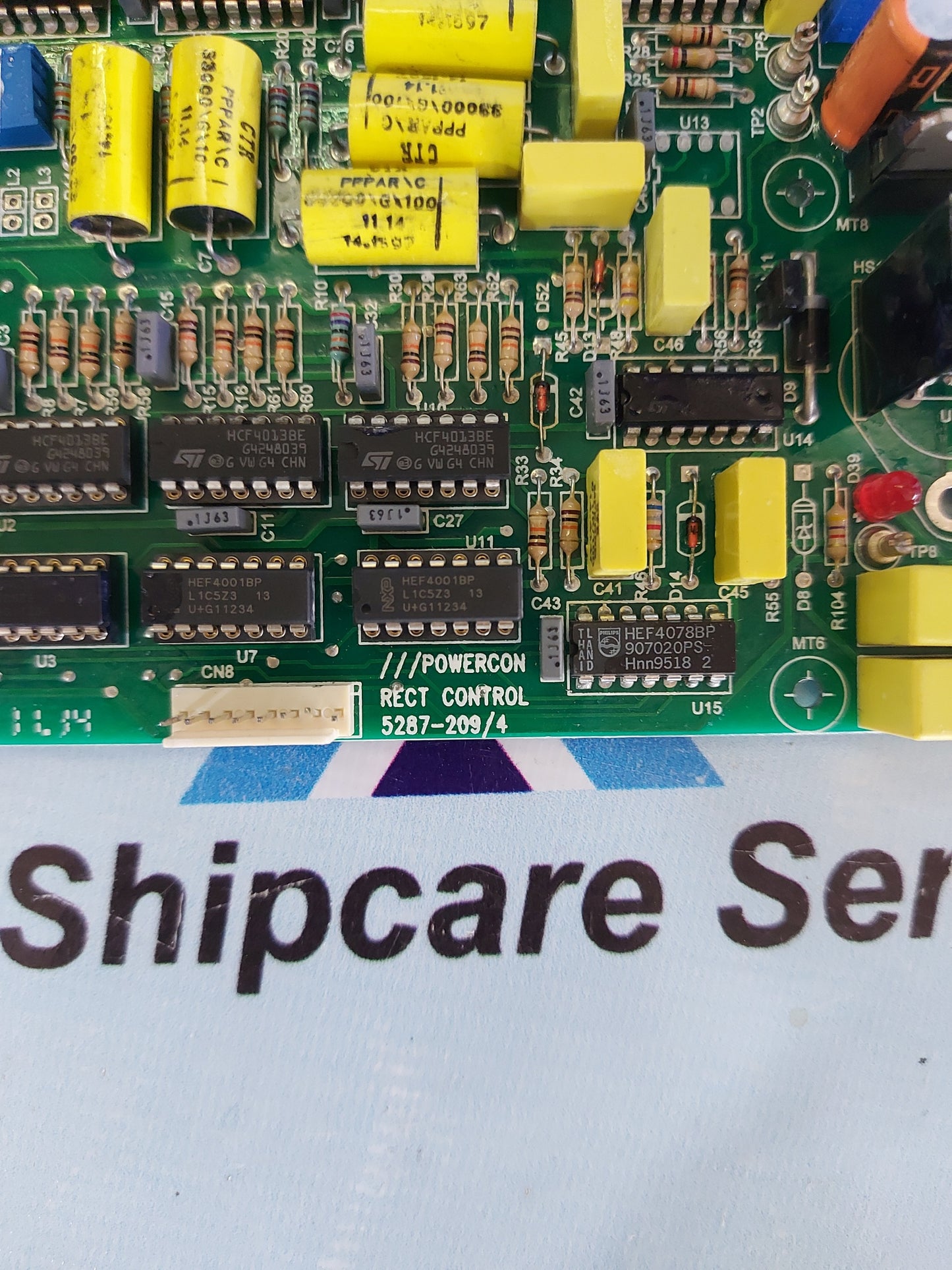 POWERCON RECT CONTROL 5287-209/4 PCB CARD
