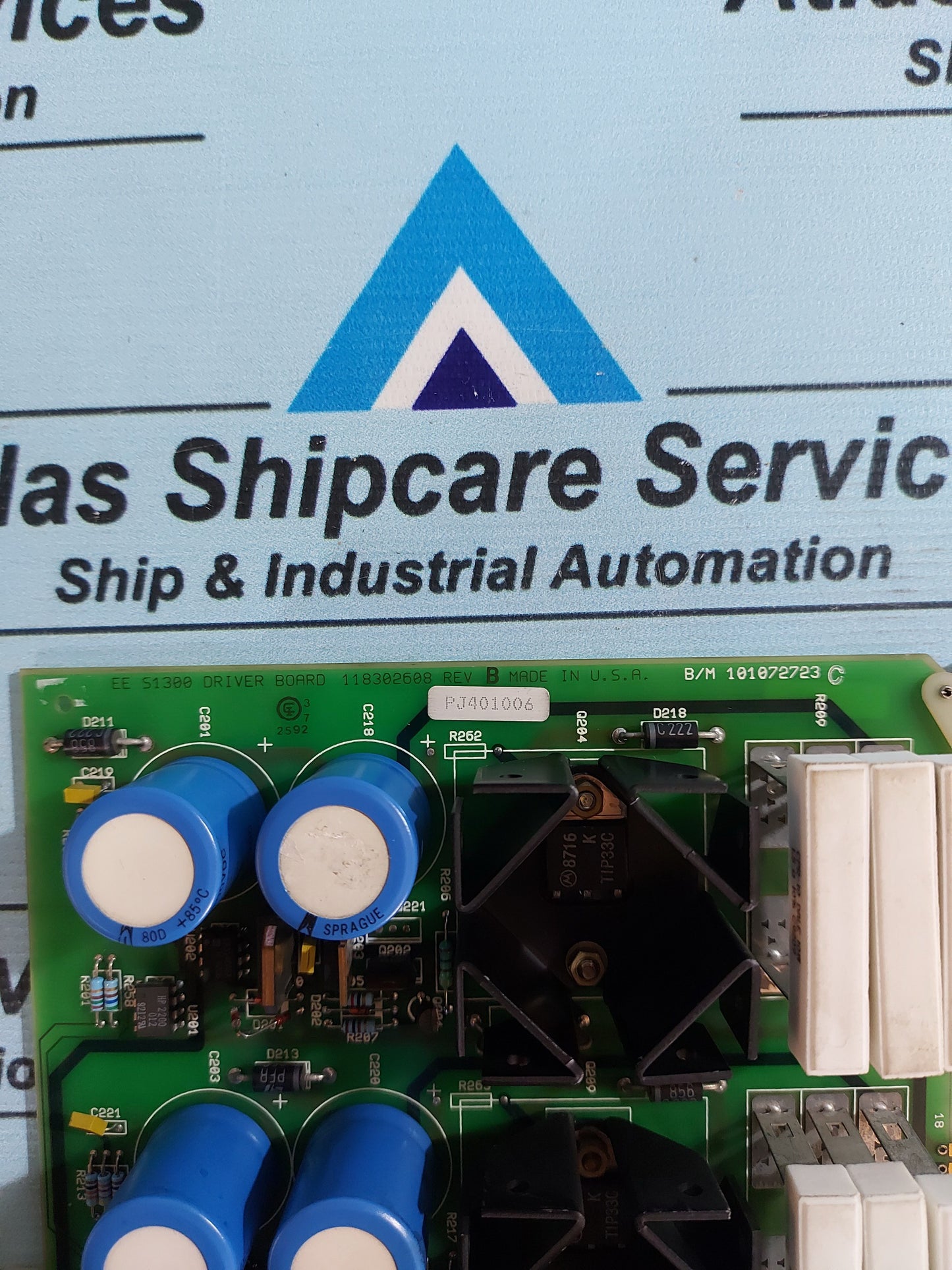 POWERWARE/EXIDE 101072723 REV.C EE S1300 DRIVER BOARD 118302608 REV.B