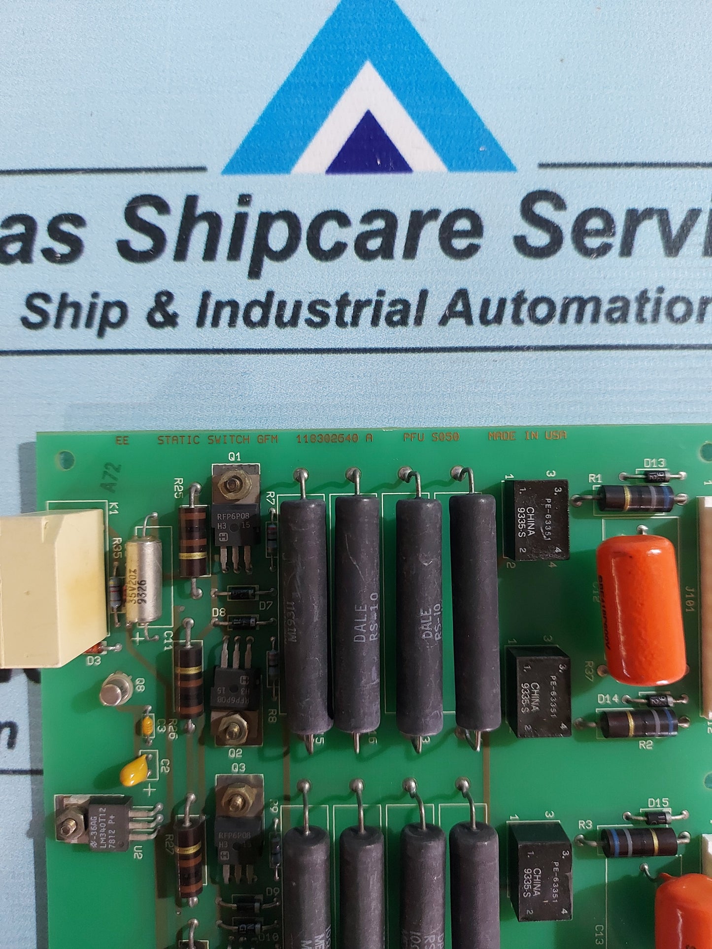 POWERWARE/EXIDE 101072778 REV.D 118302640 A EE STATIC SWITCH GFM PCB CARD
