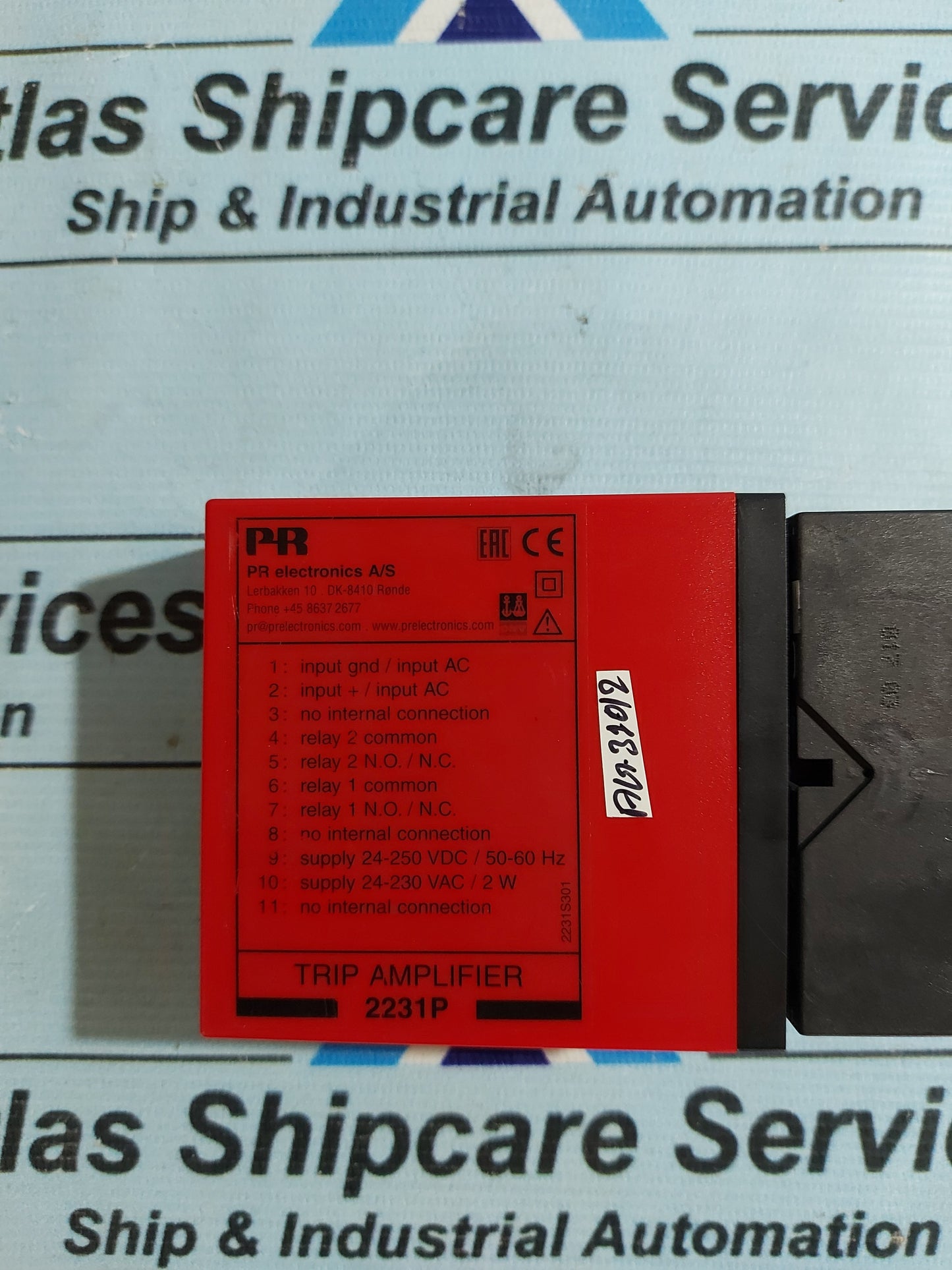 PR ELECTRONICS 2231 TRIP AMPLIFIER AG310