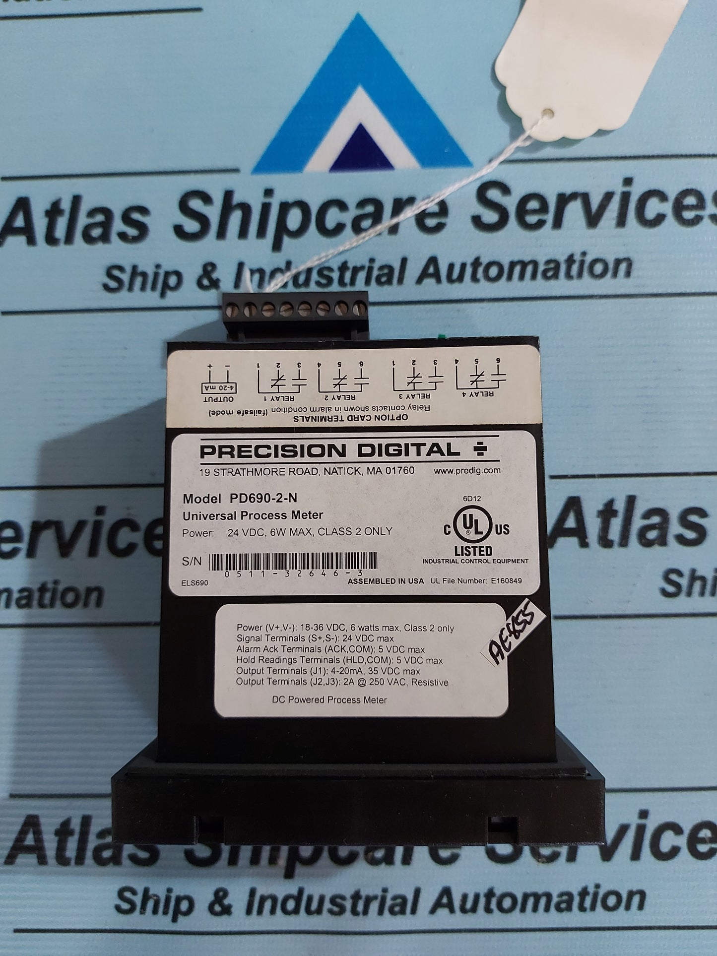 PRECISION DIGITAL PD690-2-N UNIVERSAL PROCESS METER