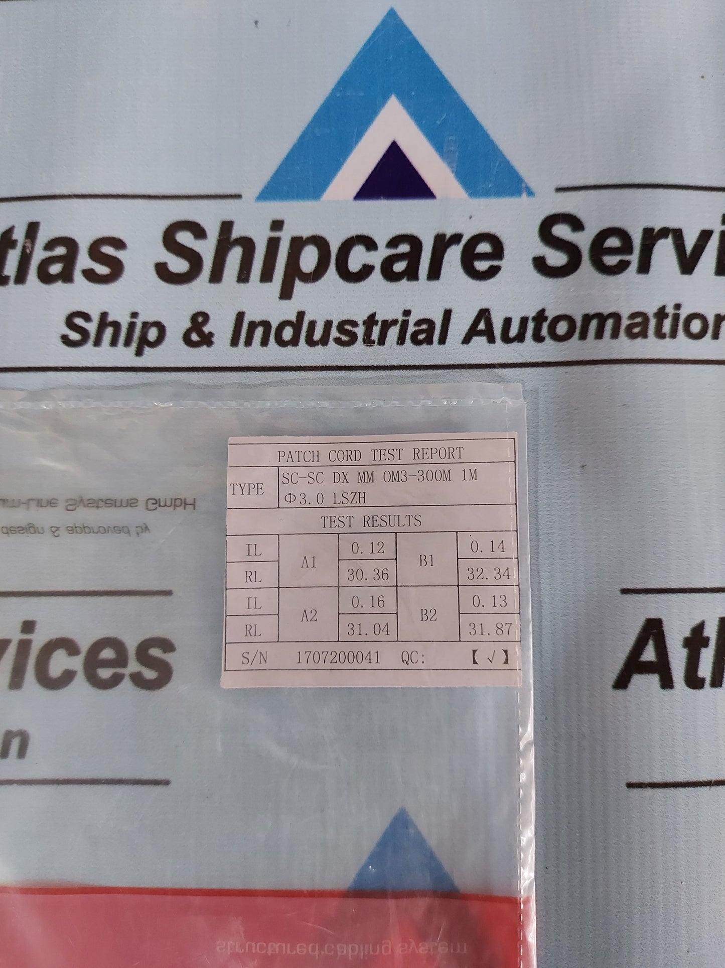 PREMIUMLINE-CABLING FO PATCH CARD SC/UPC-SC/UPC DUPLEX OM3 50/125 LSOH 1M