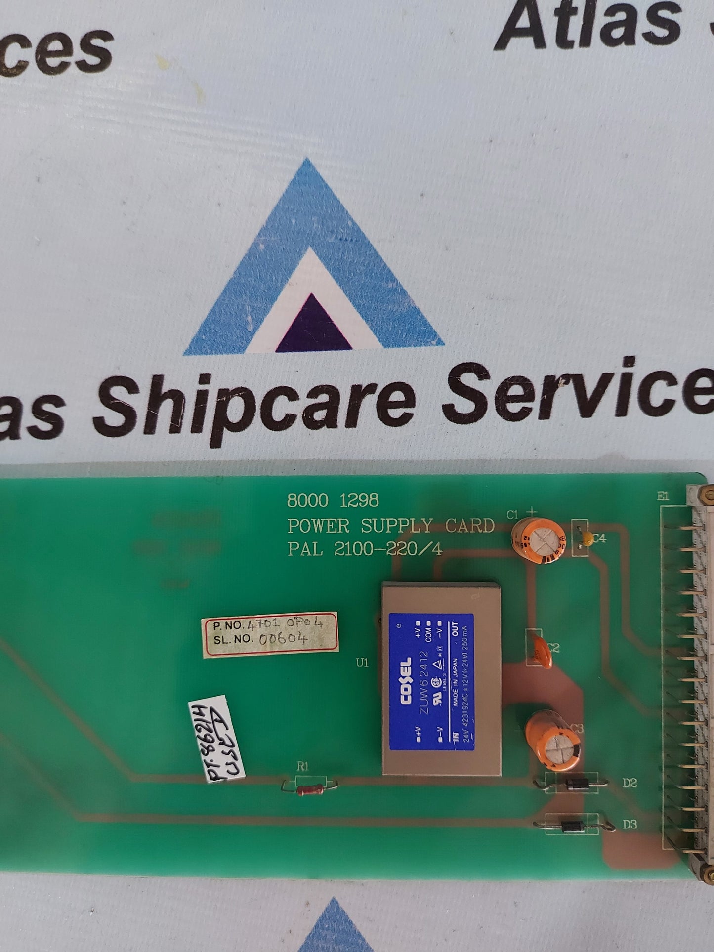 PRGV 2100 POWER SUPPLY CARD 8000 1298