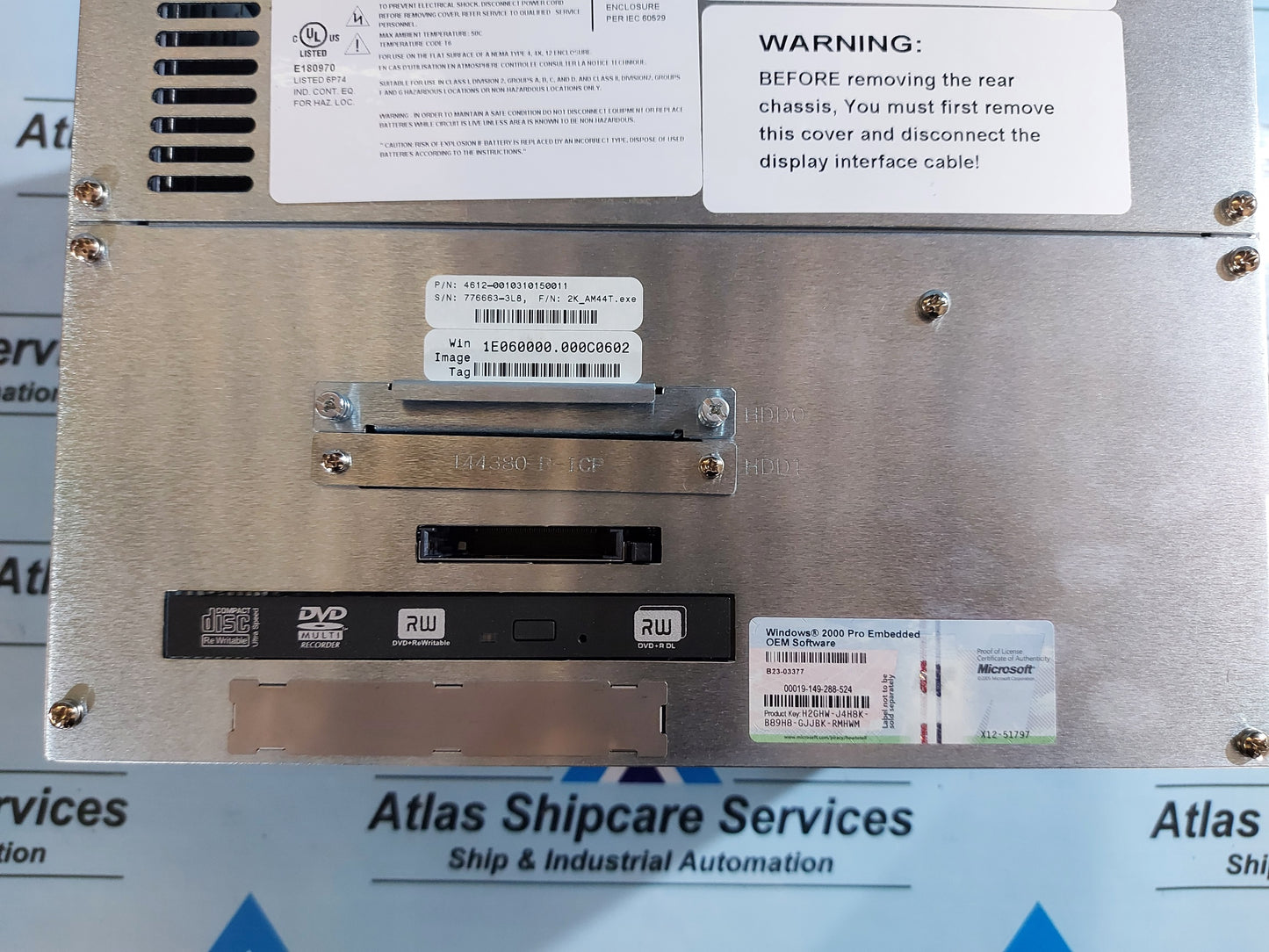 PRO-FACE XYCOM 4612T INDUSTRIAL COMPUTER W/COLOR TOUCHSCREEN