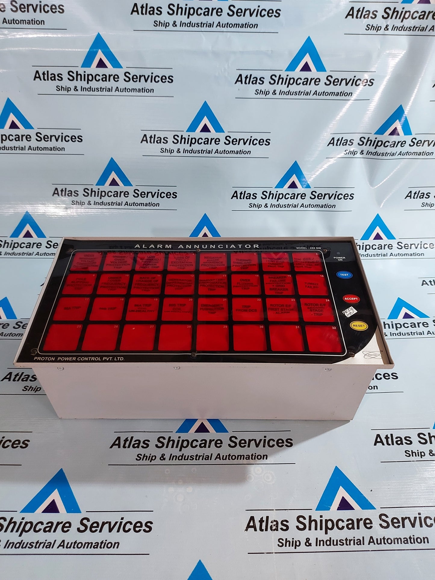 PROTON POWER CONTROL 4X8 NW ALARM ANNUNCIATOR