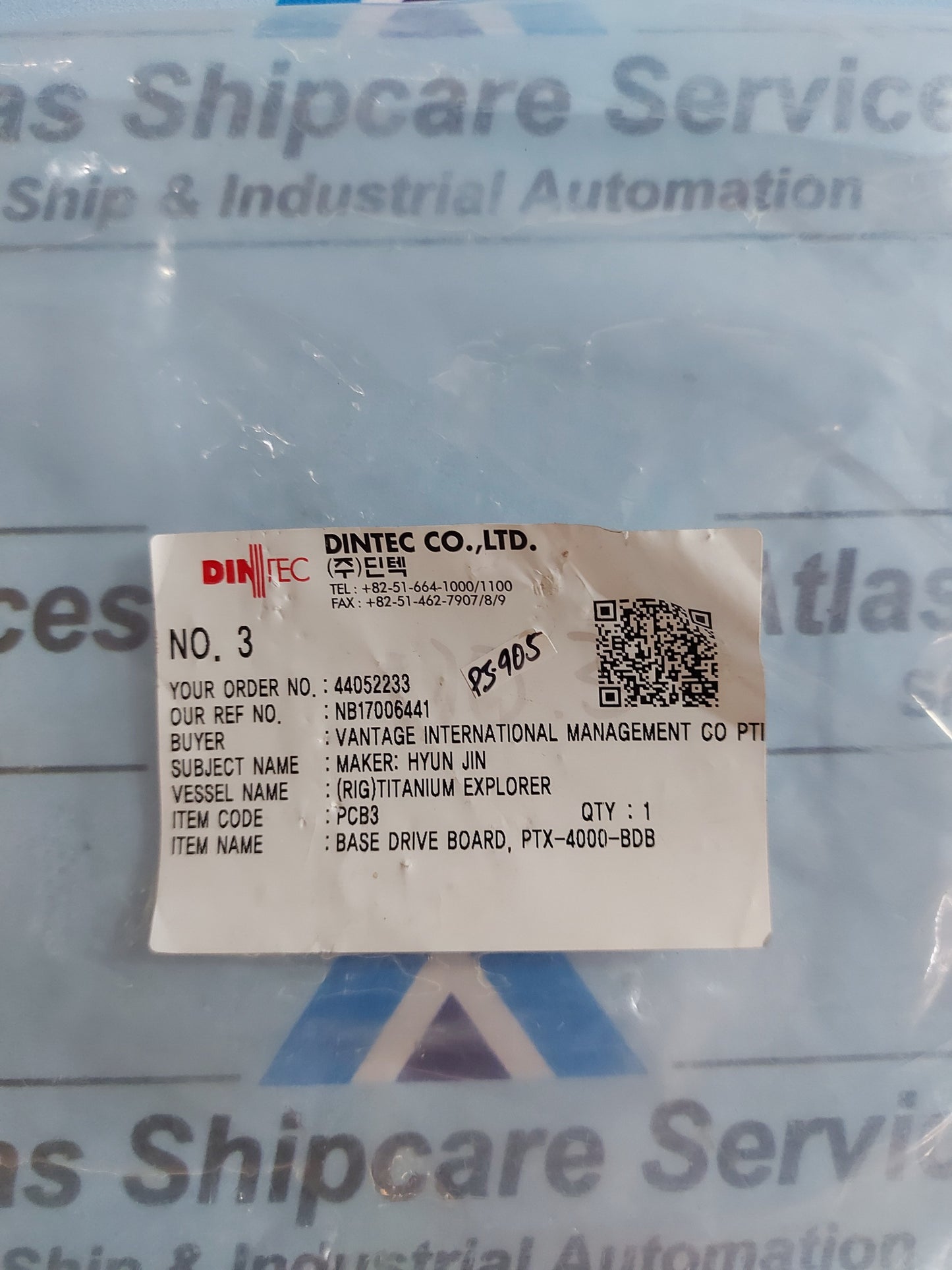 PTX-4000-BDB BASE DRIVE BOARD REV-D1