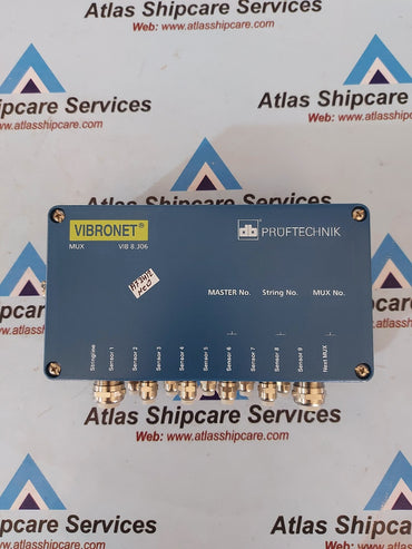 Pruftechnik Vibronet MUX VIB 8.306 Multiplexer Switches Measurement Sensor