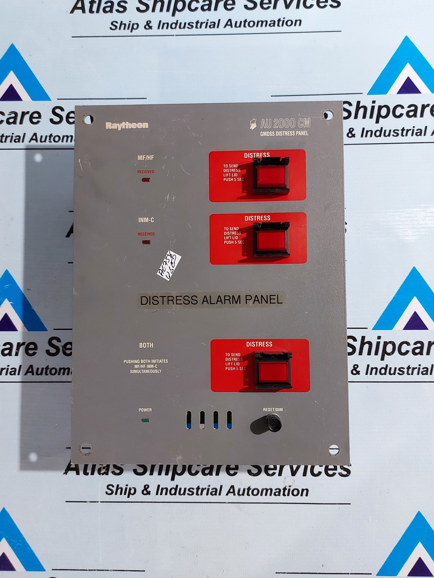 RAYTHEON MARINE AU 2000 CM GMDSS DISTRESS ALARM PANEL