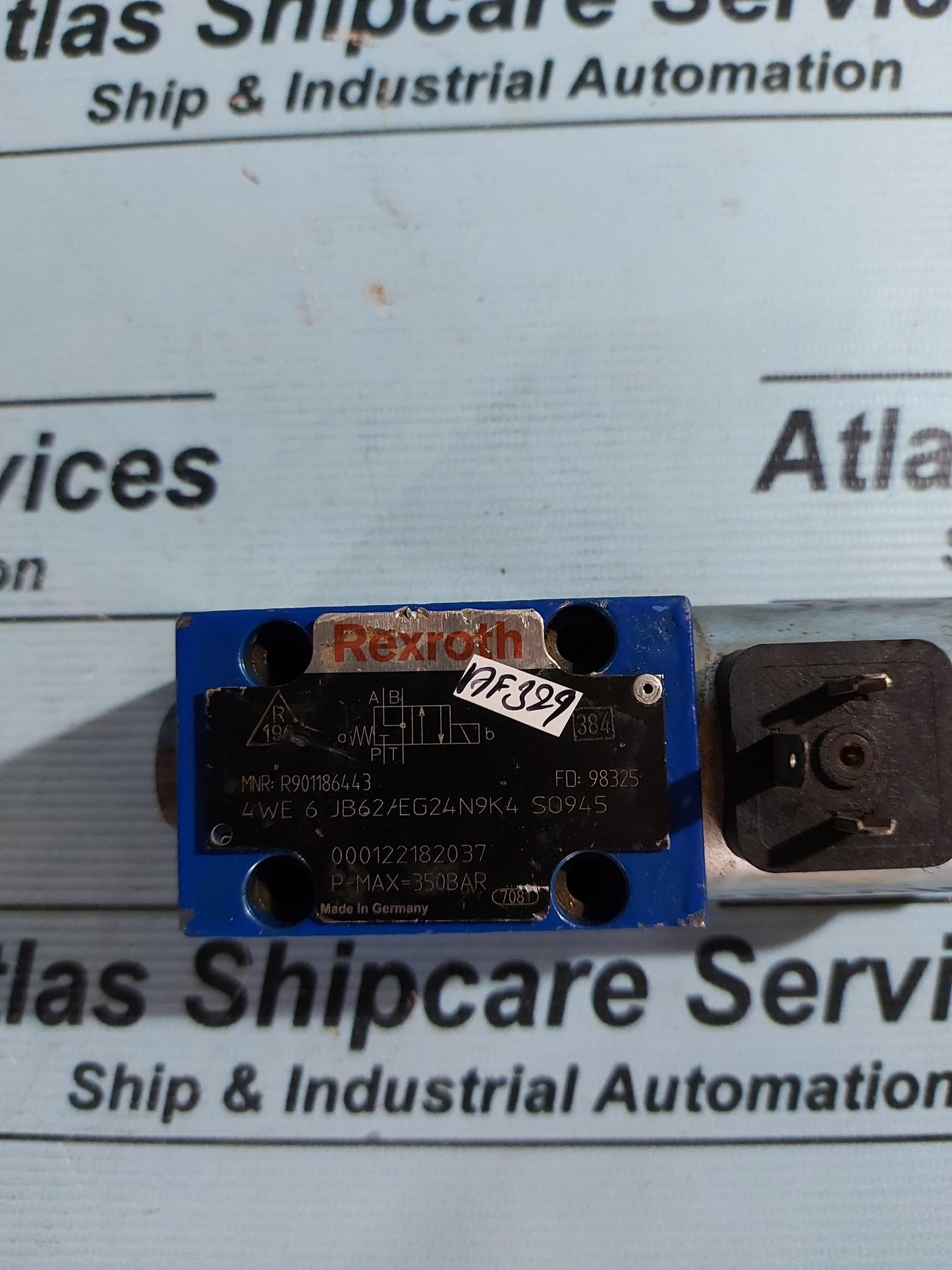 REXROTH 4WE 6 JB62/EG24N9K4 SO945 SOLENOID OPERATED DIRECTIONAL CONTROL VALVE
