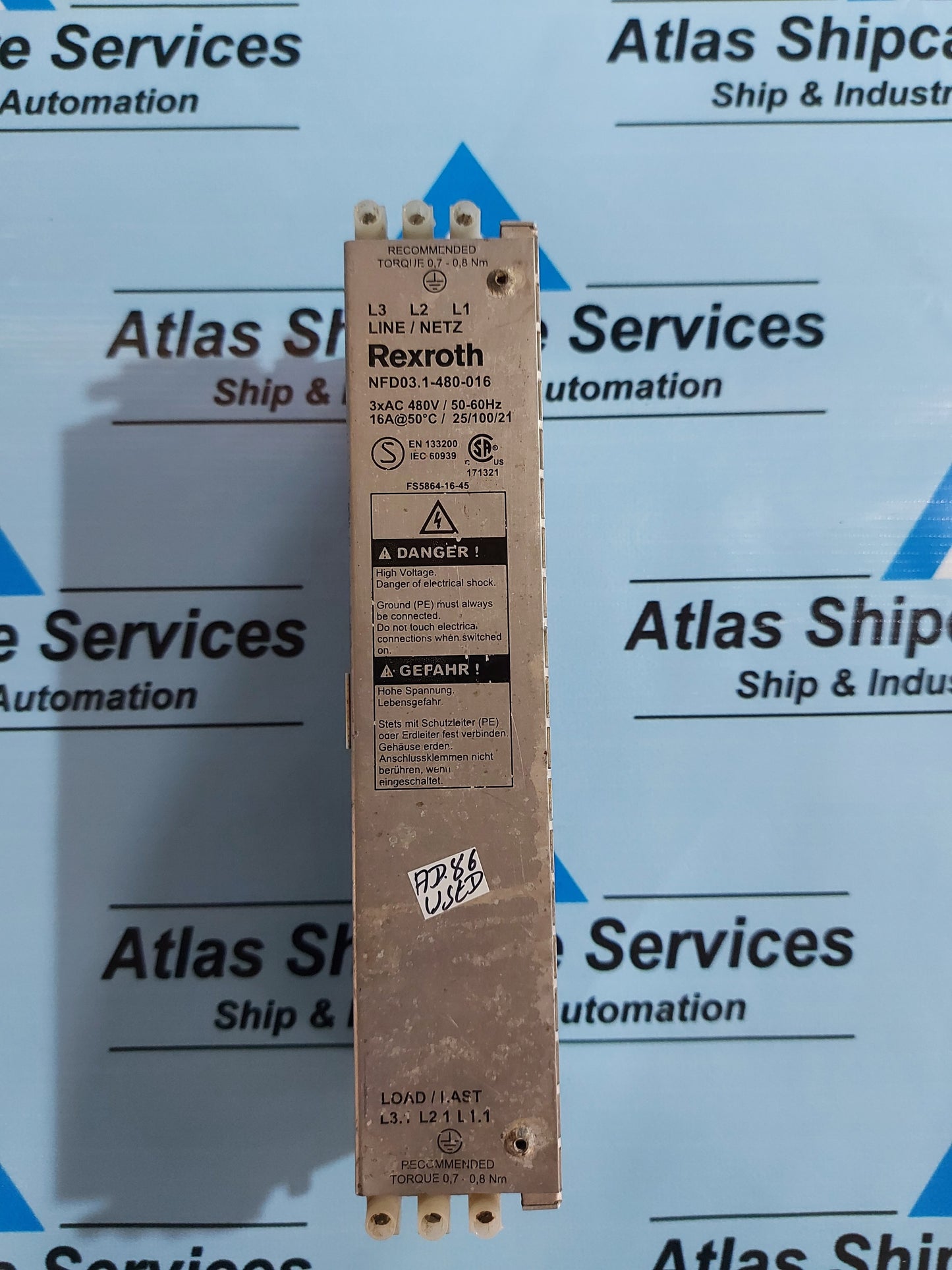 REXROTH NFD03.1-480-016 POWER LINE FILTER