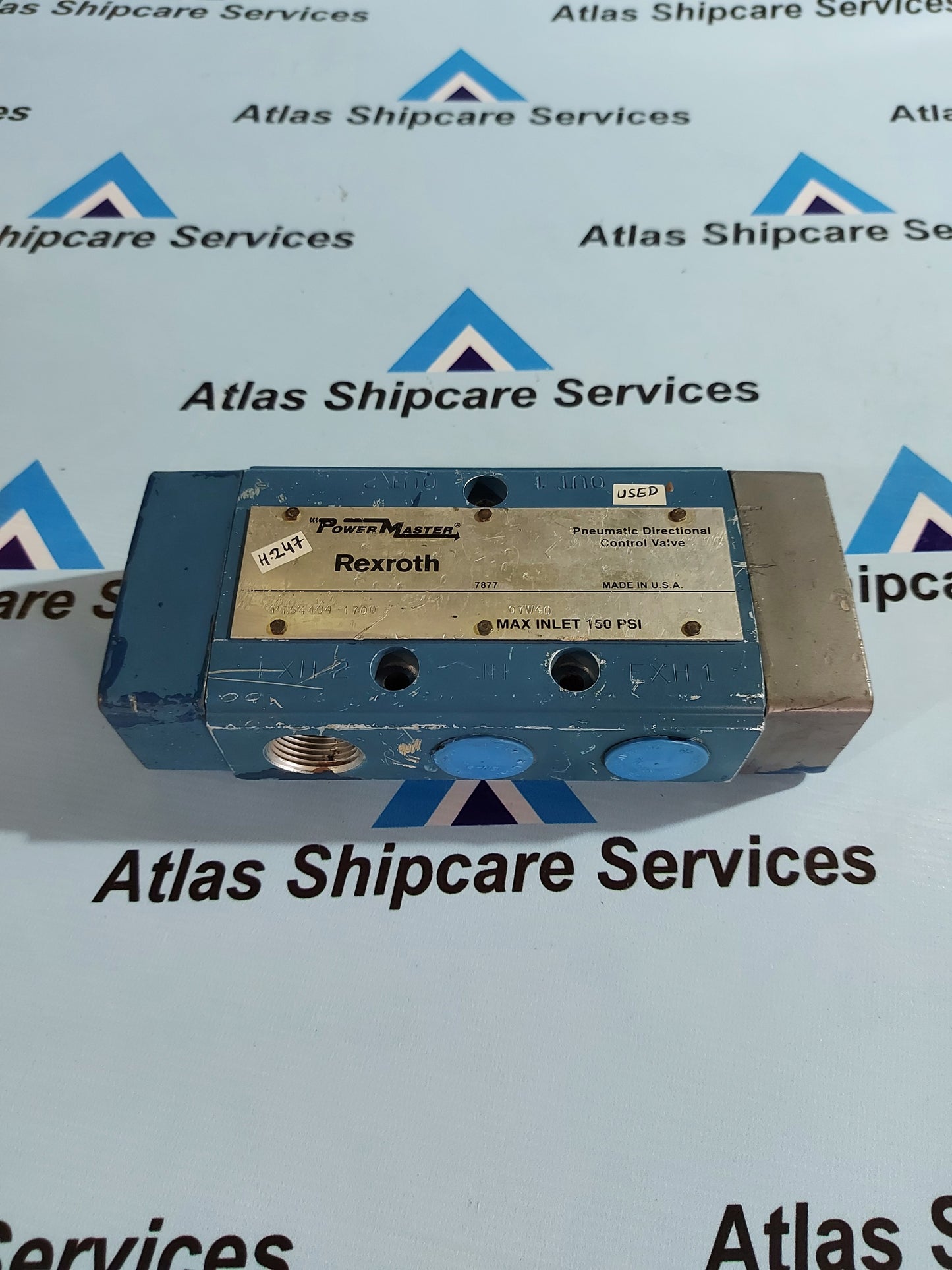 REXROTH POWER MASTER PT64104-1700 PNEUMATIC DIRECTIONAL CONTROL VALVE H247