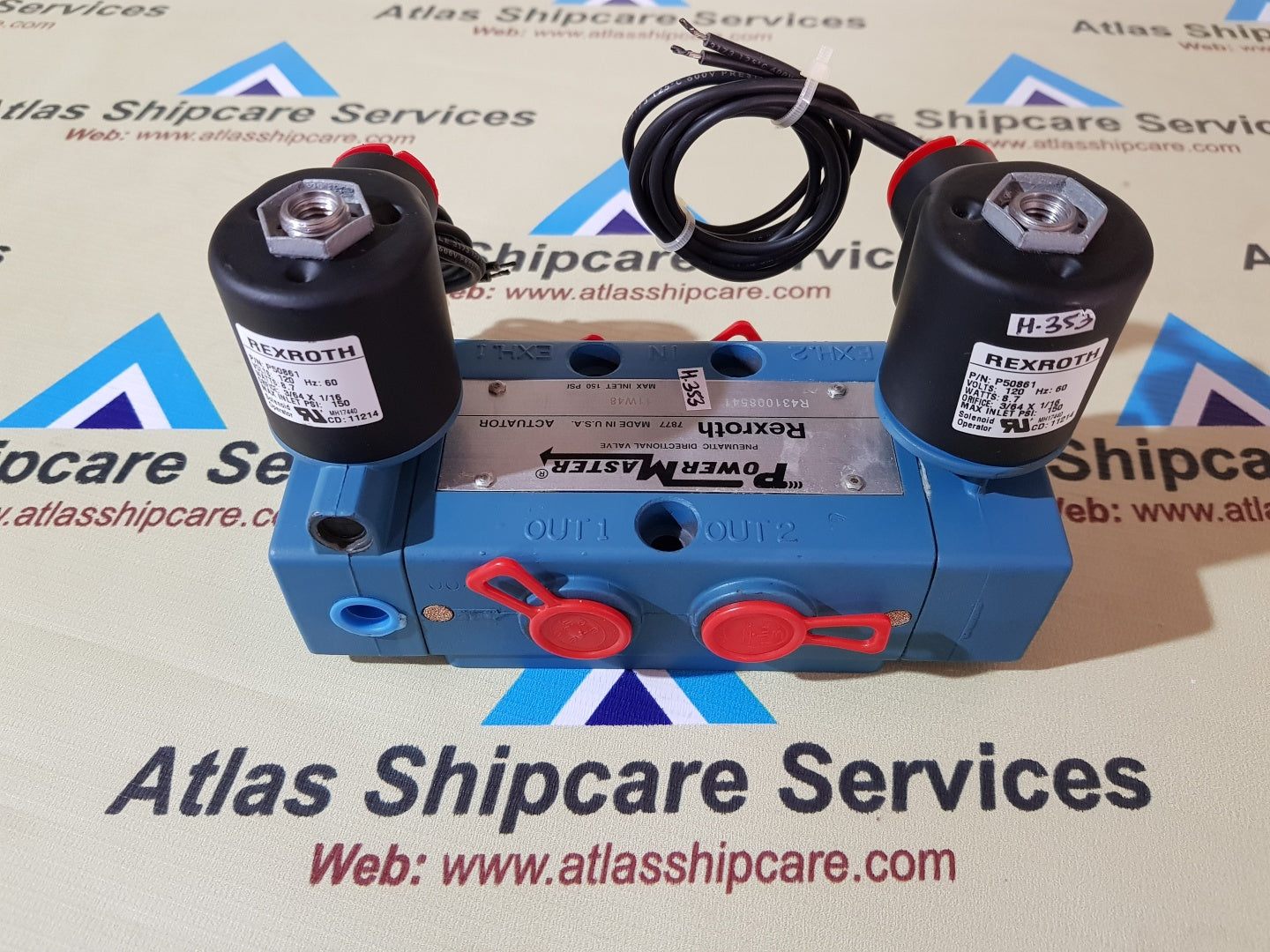 REXROTH R431008541 ACTUATOR POWER MASTER PNEUMATIC DIRECTIONAL VALVE H353