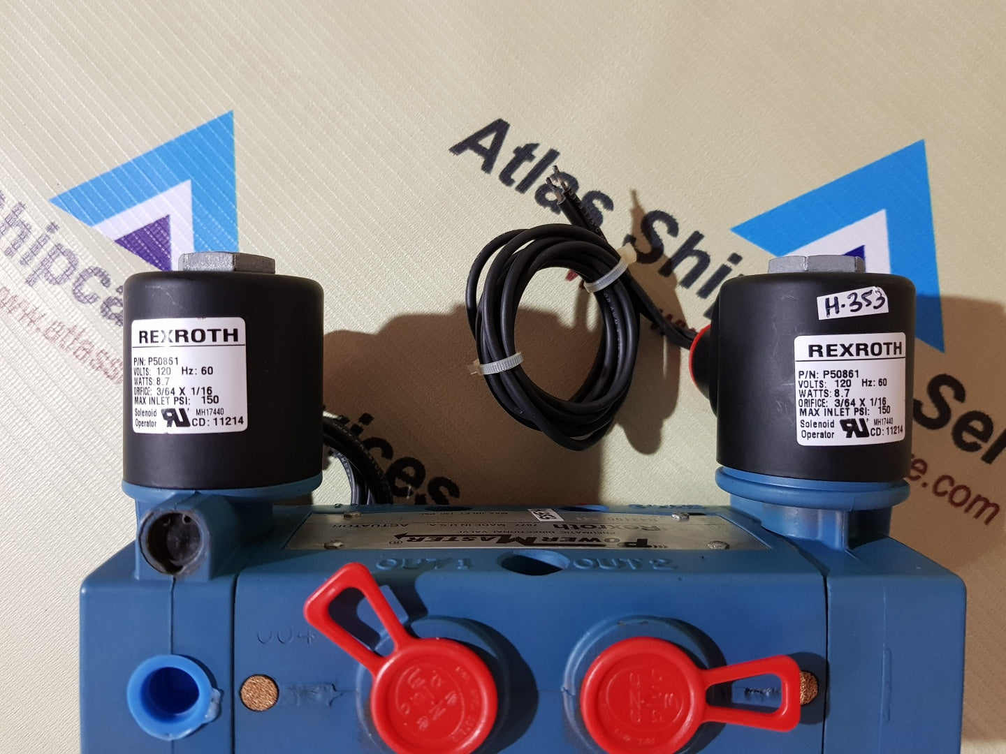 REXROTH R431008541 ACTUATOR POWER MASTER PNEUMATIC DIRECTIONAL VALVE H353
