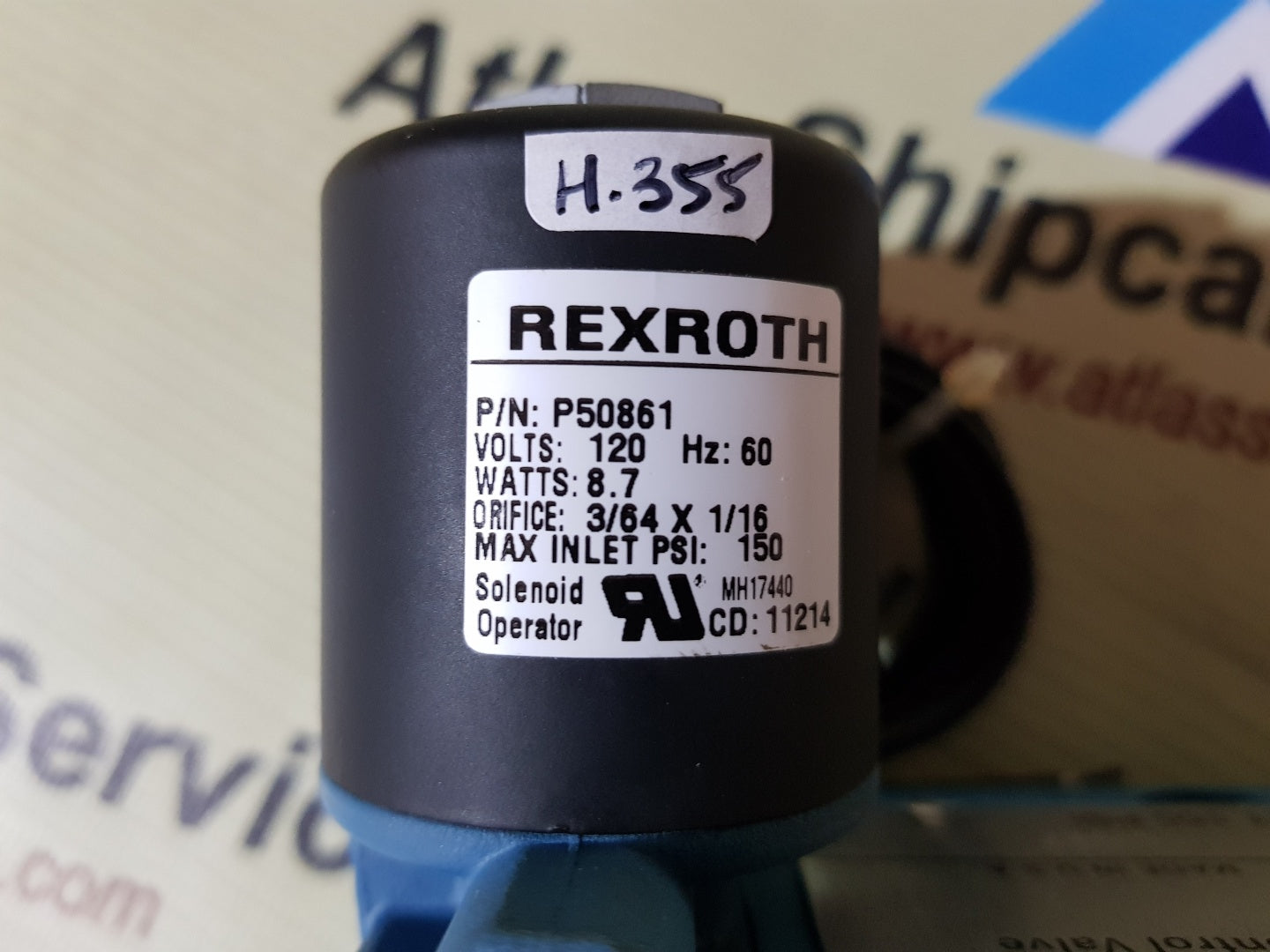 REXROTH R431008589 POWER MASTER PNEUMATIC DIRECTIONAL CONTROL VALVE H355