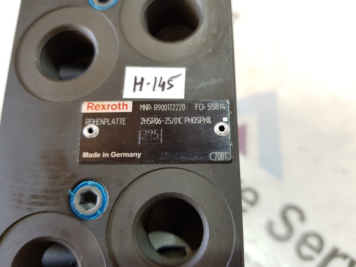 REXROTH R900172220 2HSR06-25/01C PHOSPH& VALVE H145