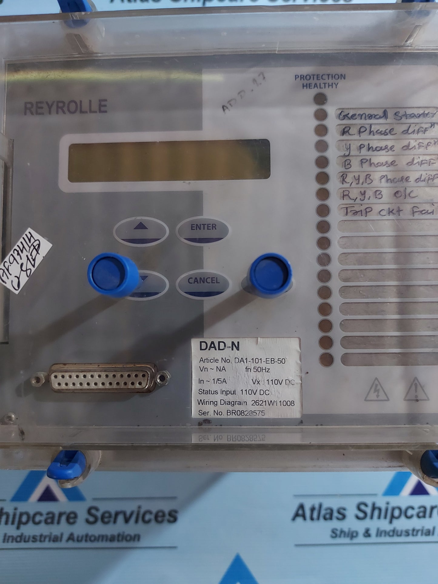 REYROLLE DAD-N DA1-101-EB-50 PROTECTION RELAY