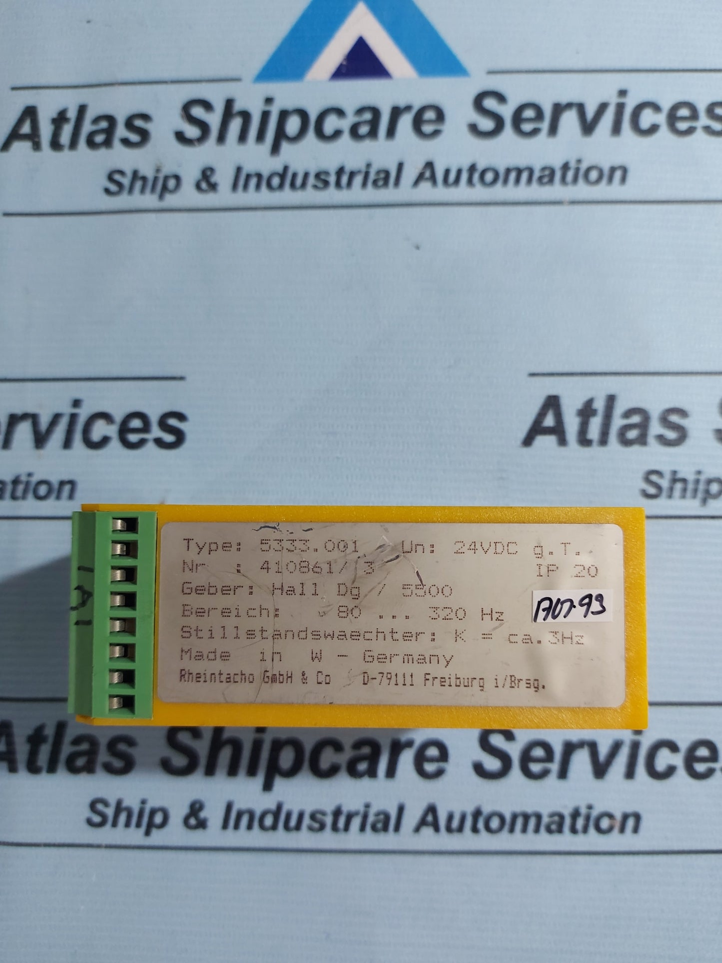 RHEINTACHO 5333.001 SPEED RELAY + MOTION MONITOR AG93