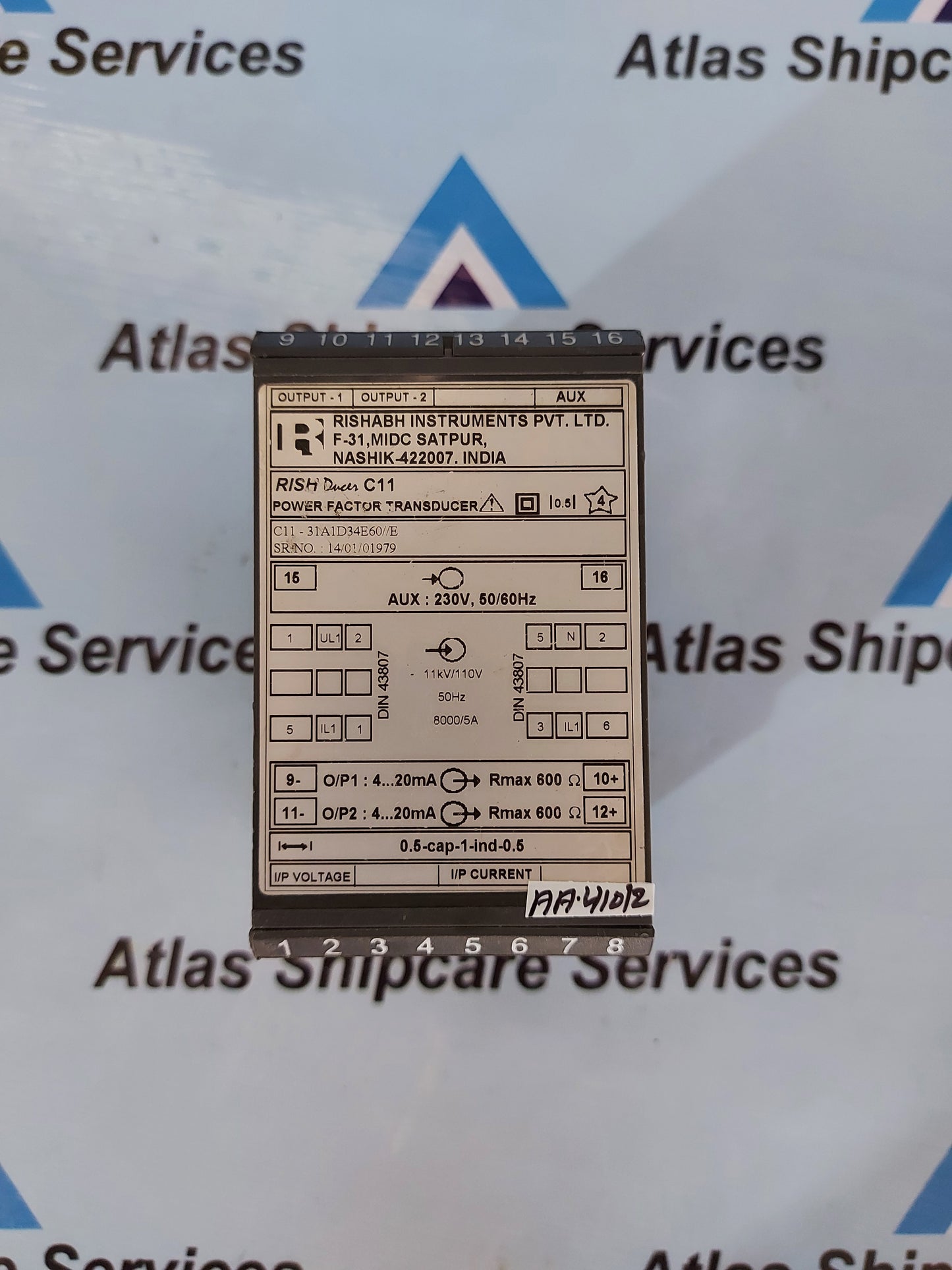 RISHABH RISH DUCER C11 POWER FACTOR TRANSDUCER C11-31A1D34E60//E