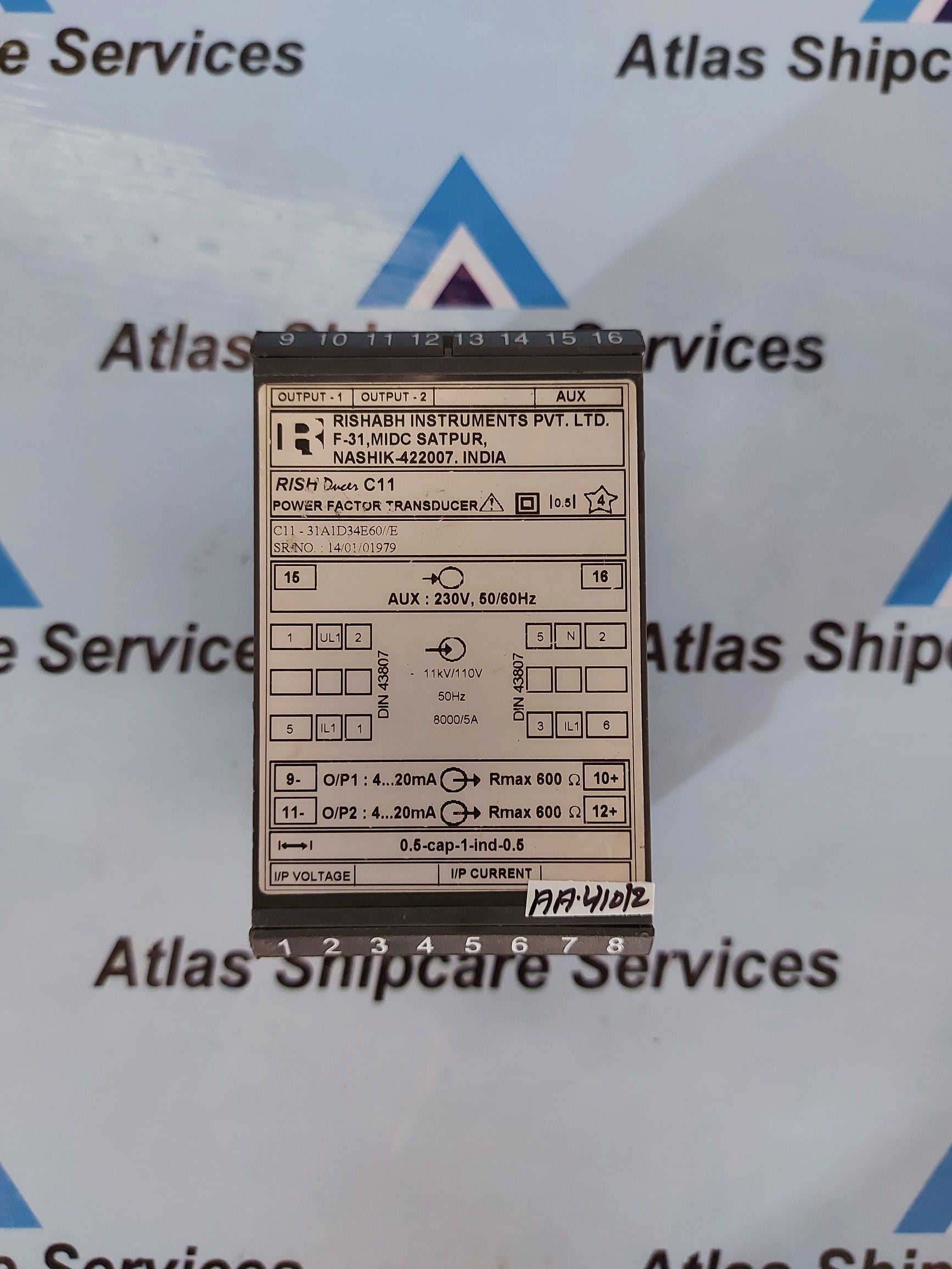 RISHABH RISH DUCER C11 POWER FACTOR TRANSDUCER C11-31A1D34E60//E