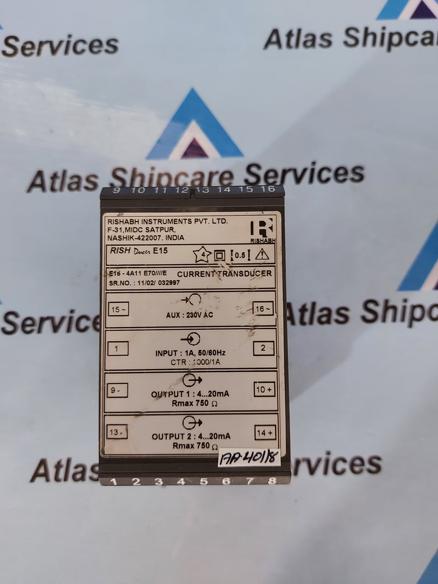 RISHABH RISH DUCER E15 CURRENT TRANSDUCER E15-4A11 E70////E