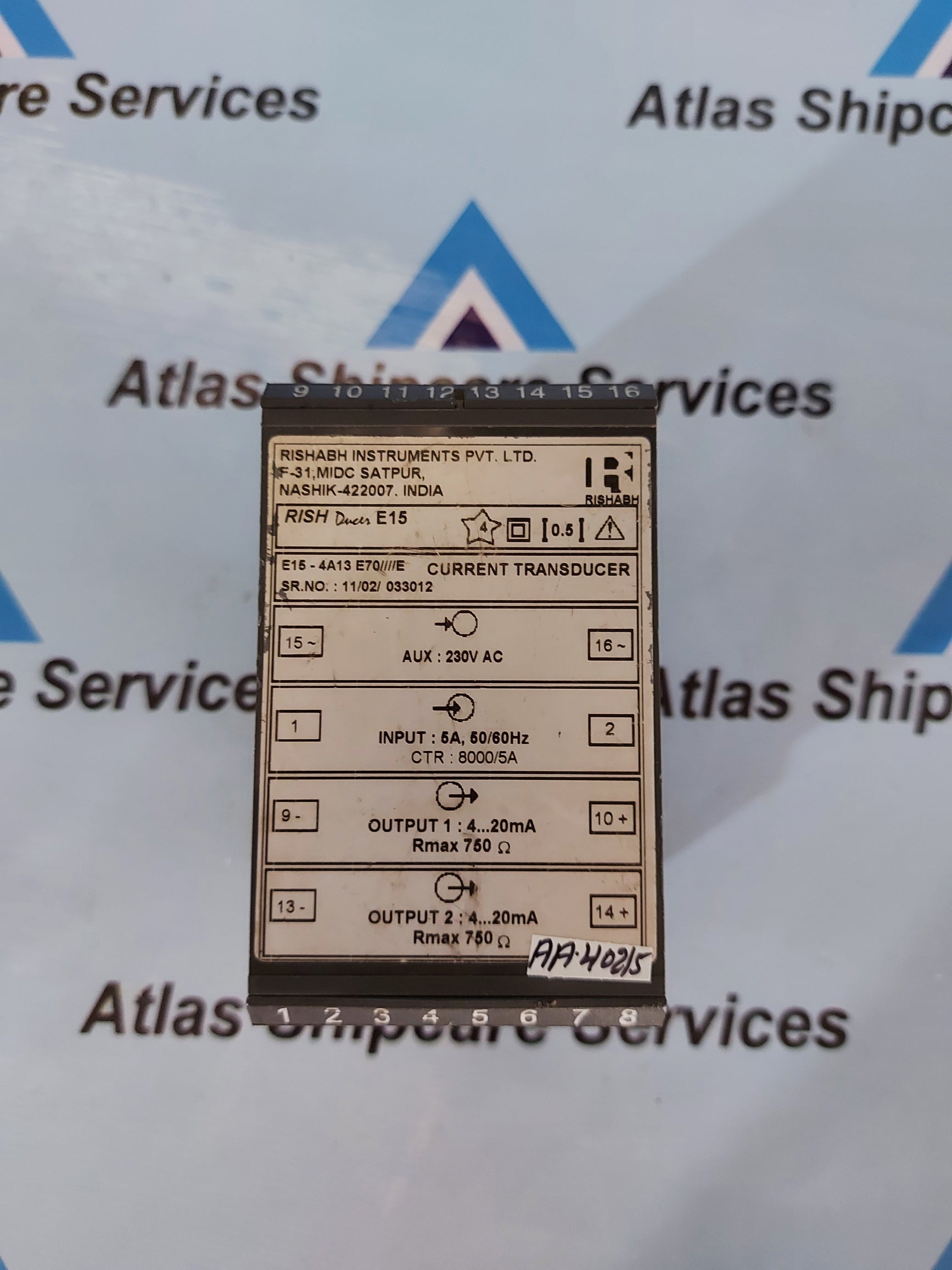 RISHABH RISH DUCER E15 CURRENT TRANSDUCER E15-4A13 E70////E