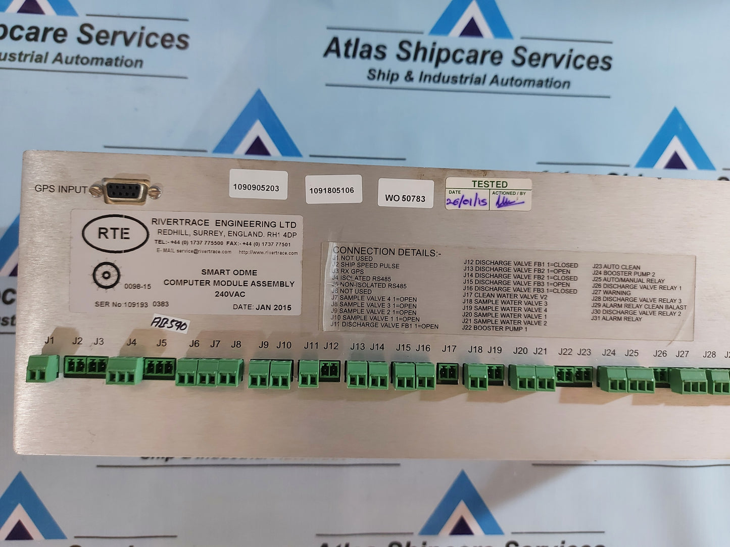 RIVERTRACE ENGINEERING 0098-15 SMART ODME COMPUTER MODULE ASSEMBLE 240 VAC