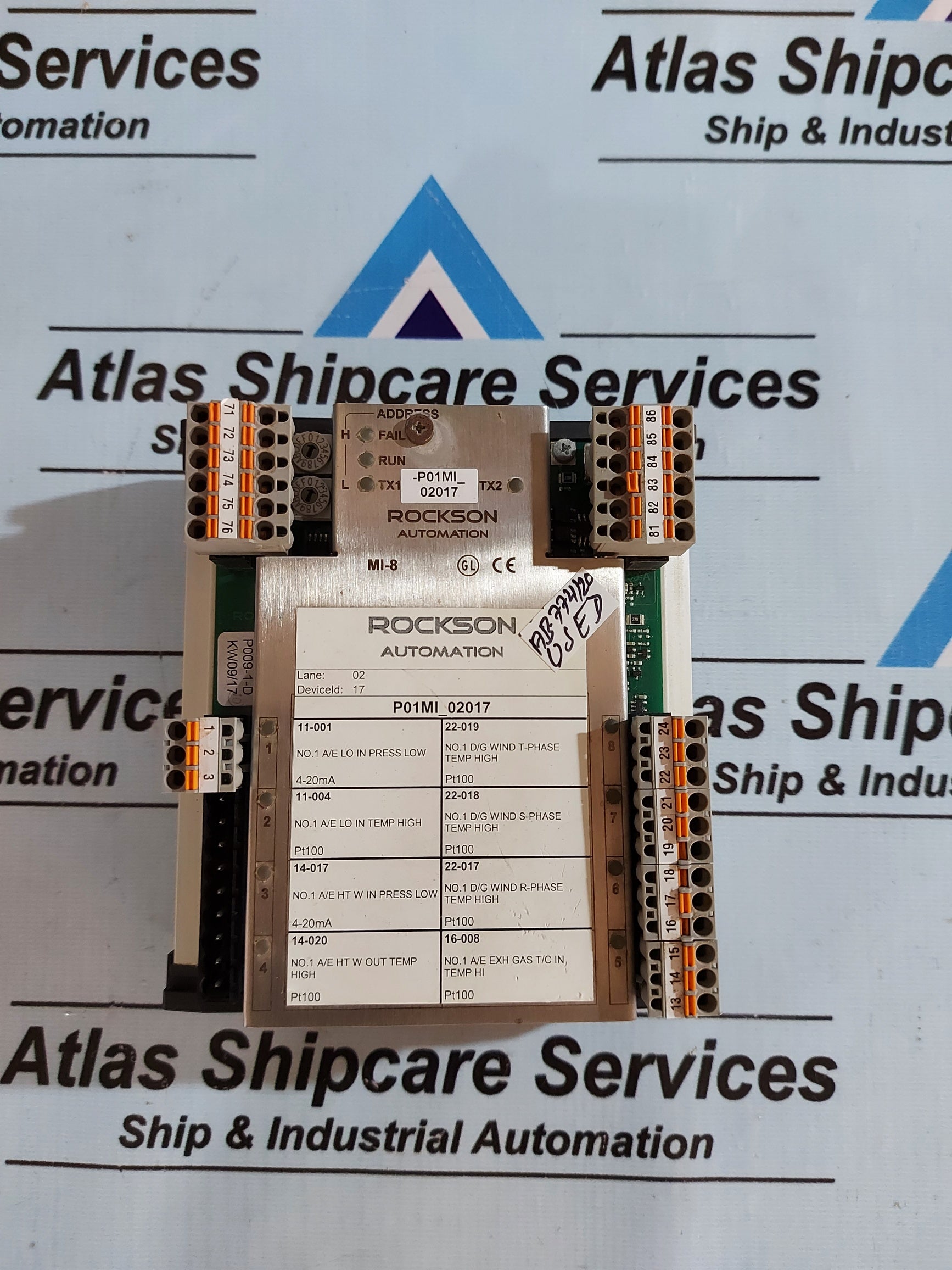 ROCKSON AUTOMATION MI-8 RELAY OUTPUT EXTENSION MODULE M003-2-M_M002125