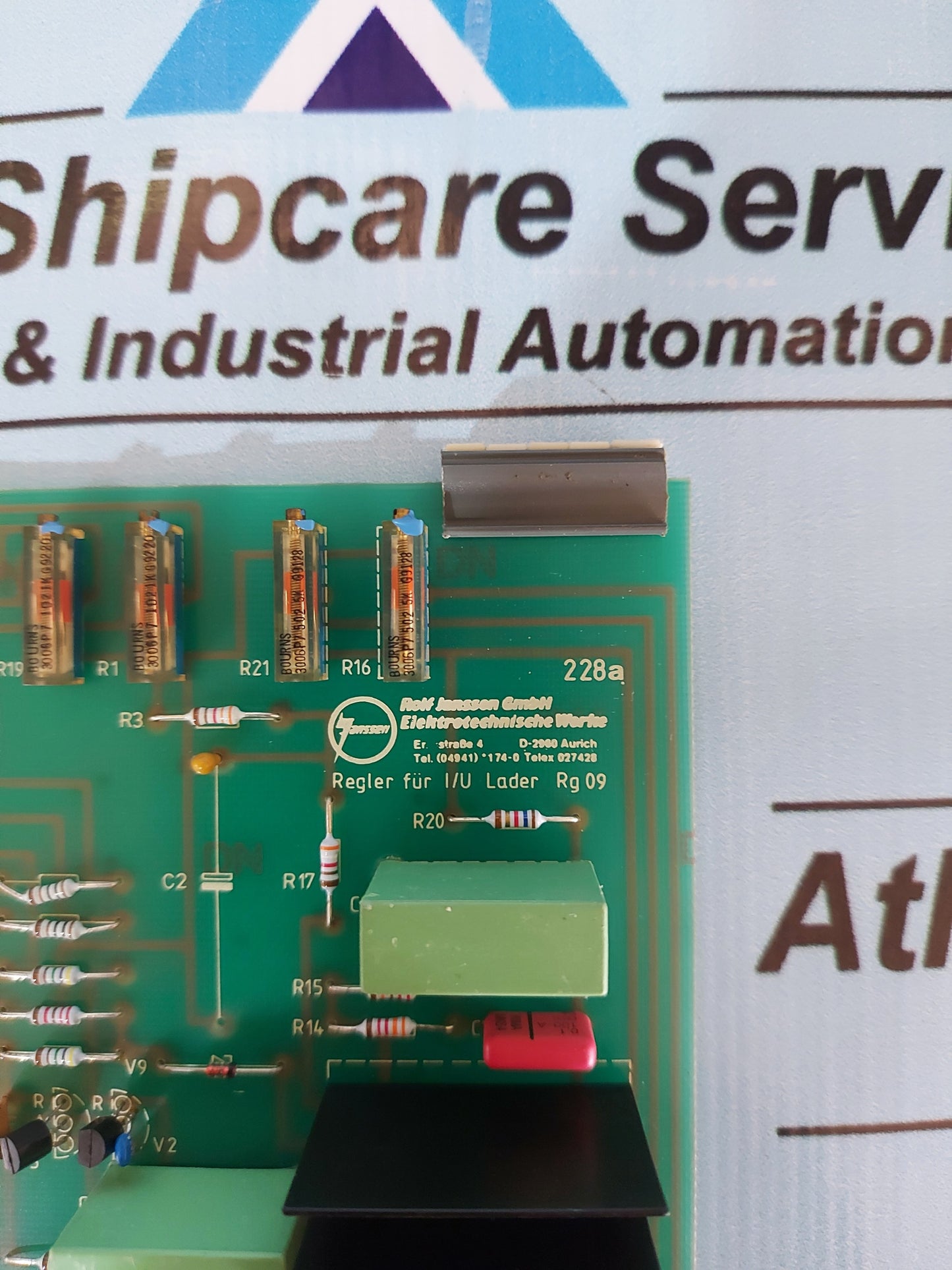 ROLF JANSSEN 228A REGLER FUR I/U LADER RG 09 PCB CARD
