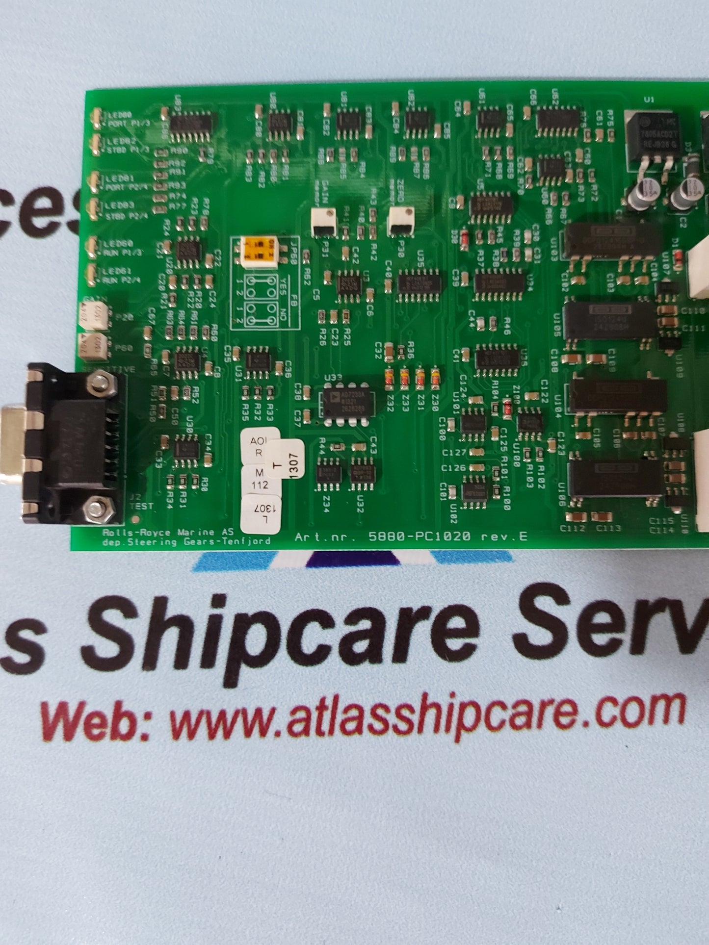 ROLLS-ROYCE 5880-PC1020 REV.E STEERING GEARS-TENFJORD PCB CARD