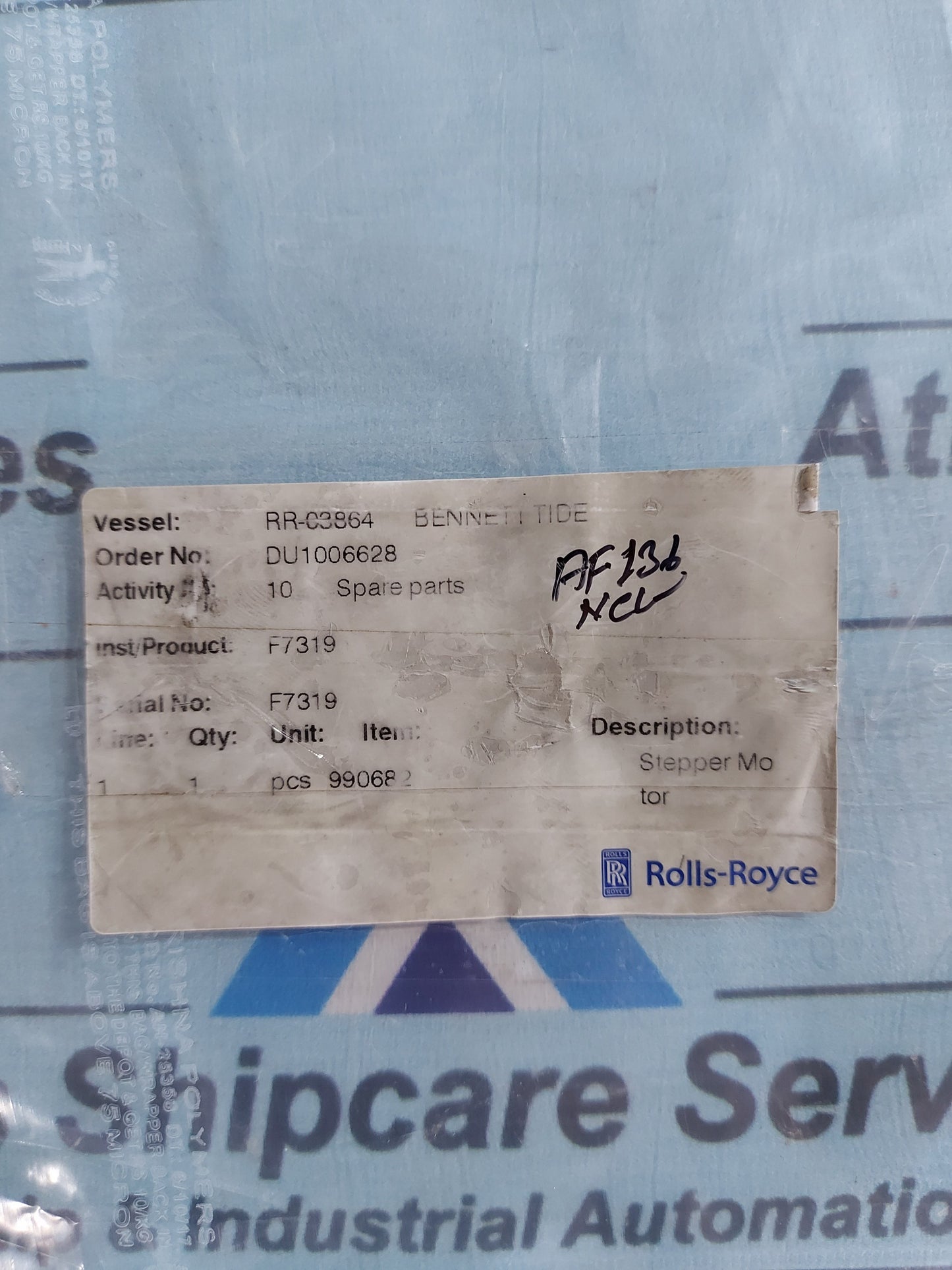 ROLLS-ROYCE STEPPER MOTOR HY200 3424 0170 SA08