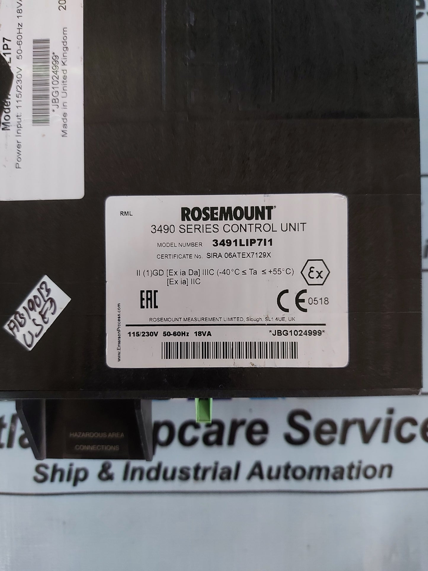 ROSEMOUNT 3490 SERIES LEVEL CONTROLLER PANEL MOUNTED 3491L1P7I1