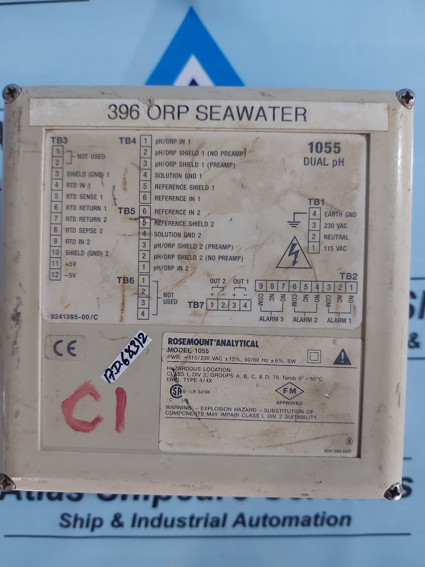 ROSEMOUNT ANALYTICAL 1055-01-10-22-32 SOLU COMP II