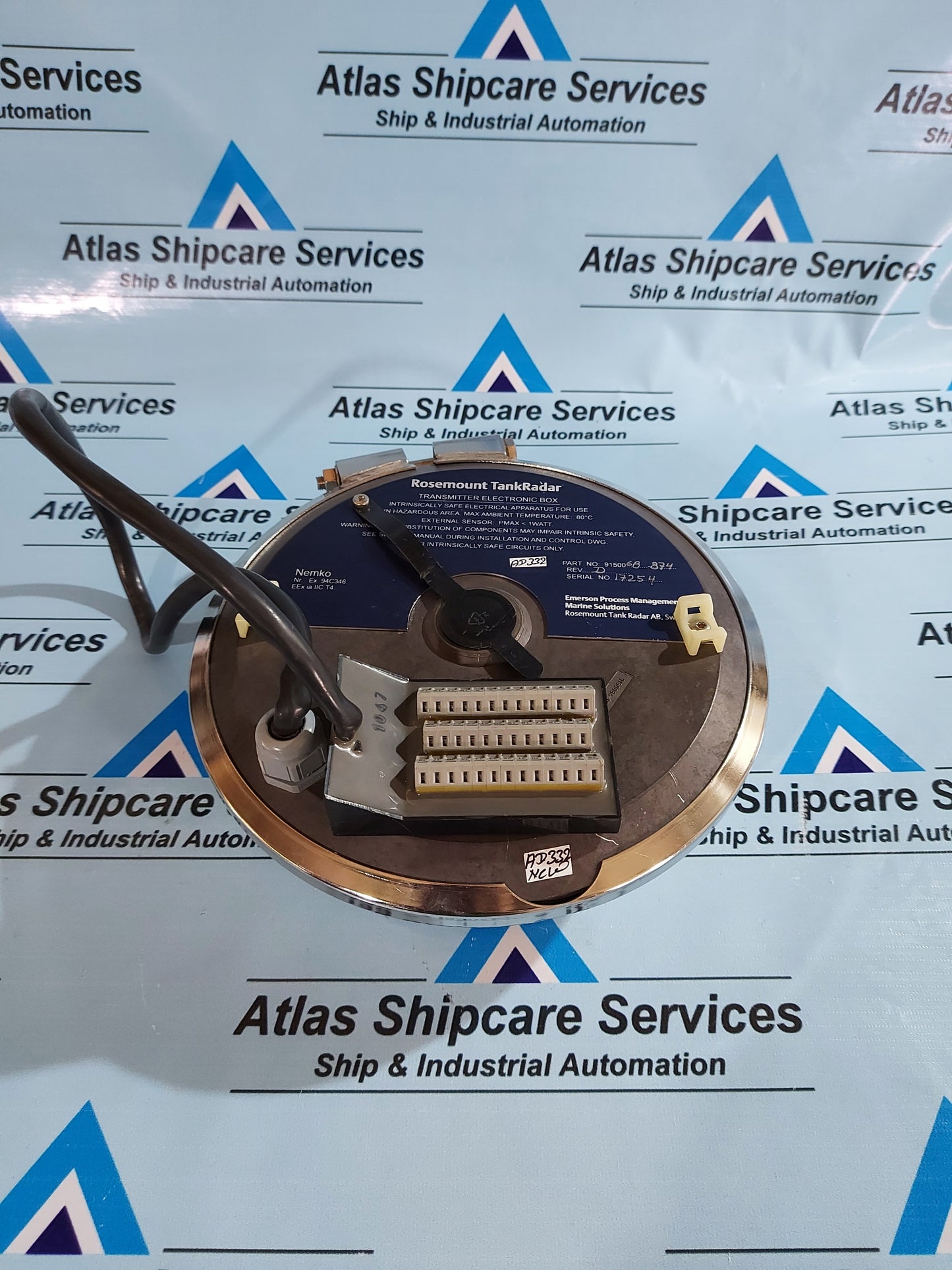 ROSEMOUNT TANKRADAR 9150067-874 TRANSMITTER ELECTRONIC BOX REV.D